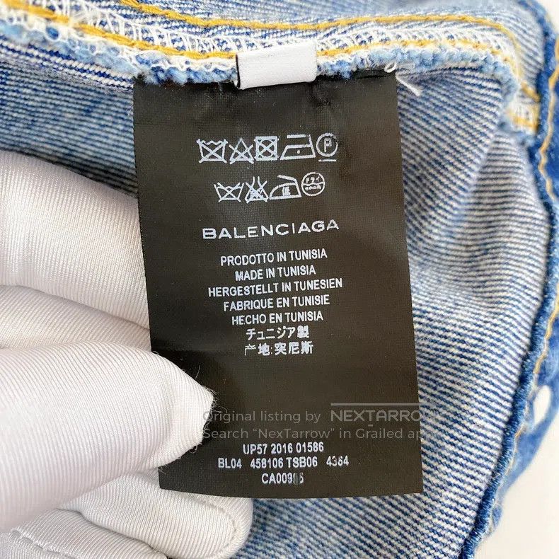 Balenciaga Balenciaga Blue Denim Jacket Size XS / US 0-2 / IT 36-38 - 8 Thumbnail