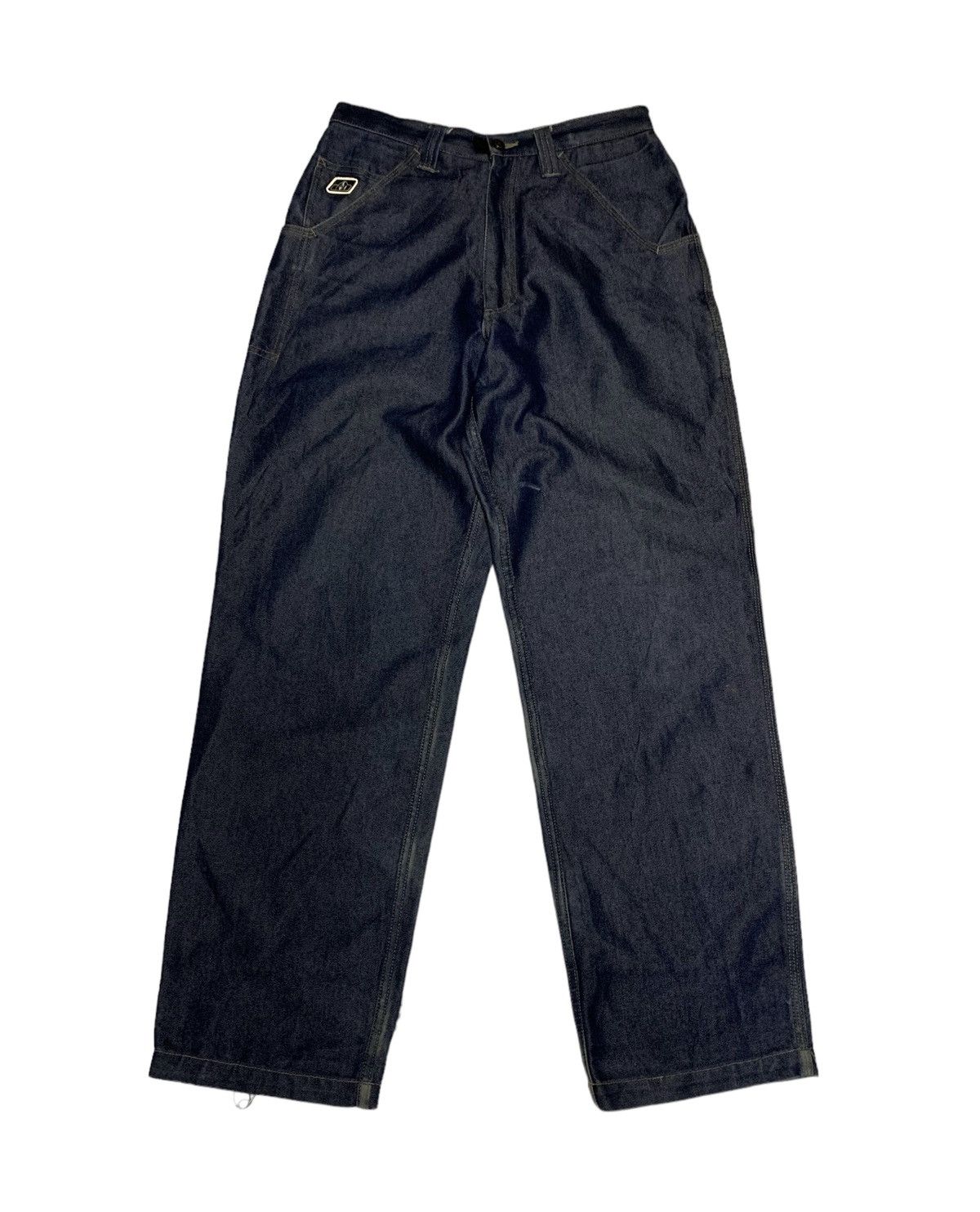 image of Distressed Denim x Vintage Johnny Blaze Jeans Vintage Wu Wear Blue Metallic, Men's (Size 30)