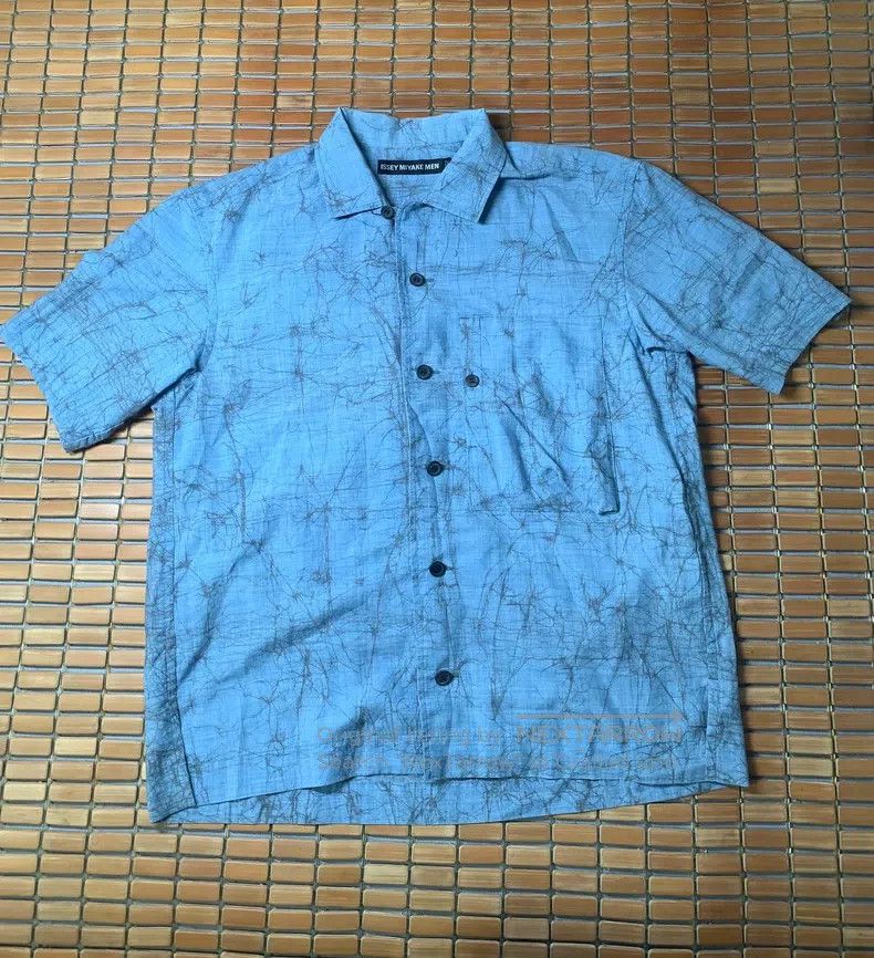 Issey Miyake Issey Miyake Linen blend short-sleeve shirt Size US M / EU 48-50 / 2 - 2 Thumbnail