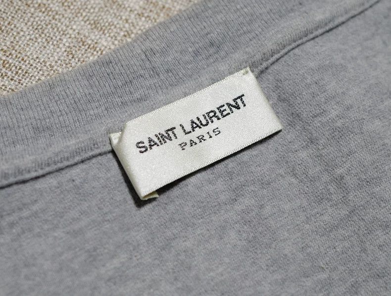 Saint Laurent Paris Saint Laurent Paris 14SS Grey Printed T-Shirt Size US S / EU 44-46 / 1 - 3 Thumbnail