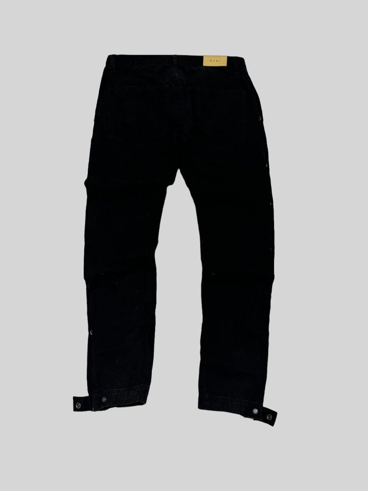 Hysteric Glamour × Japanese Brand Vintage MNML Double Knee Side Button Zipper Bondage Denim Size US 33 - 2 Thumbnail