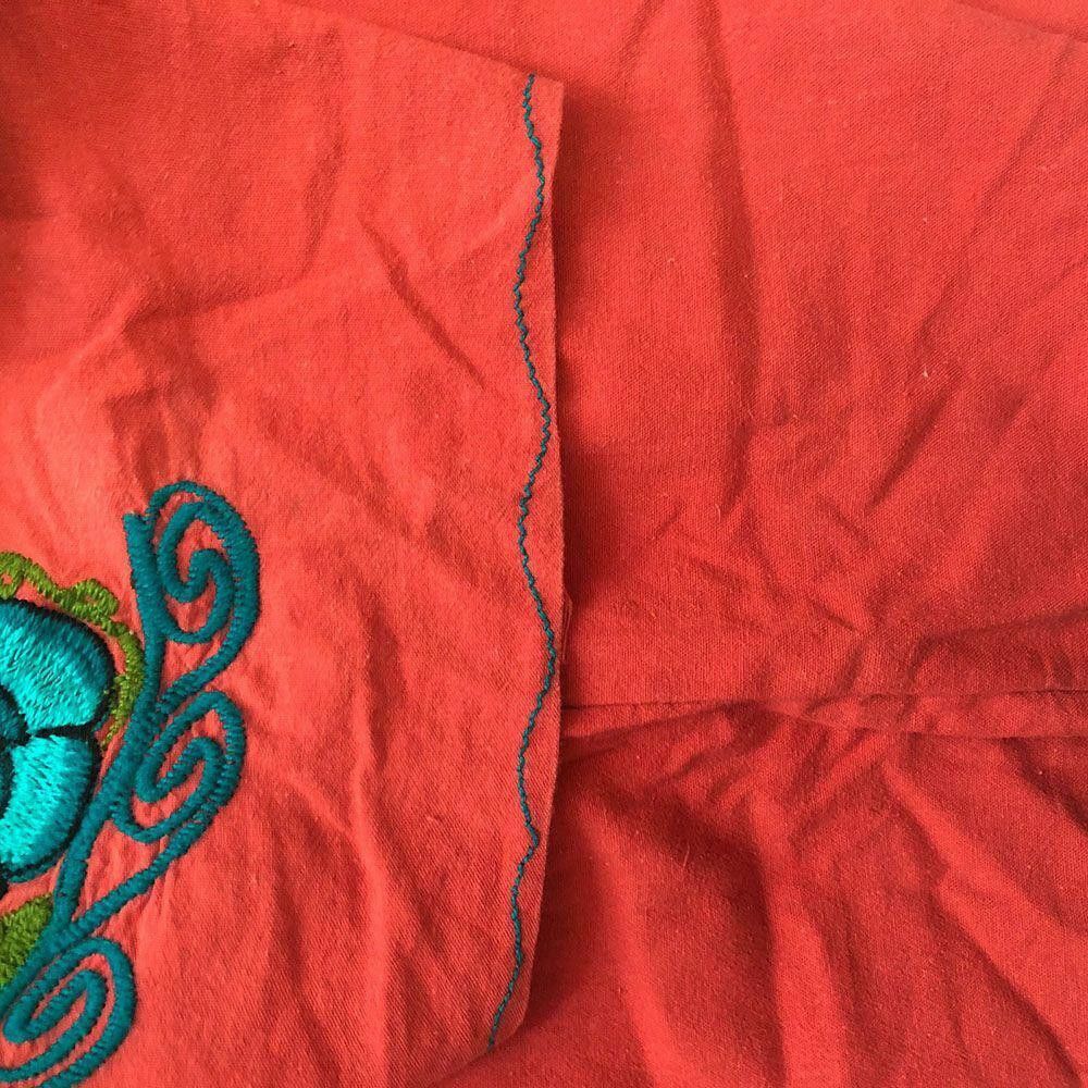 Designer New Orange Hand Made Bluse L Size L / US 10 / IT 46 - 4 Thumbnail