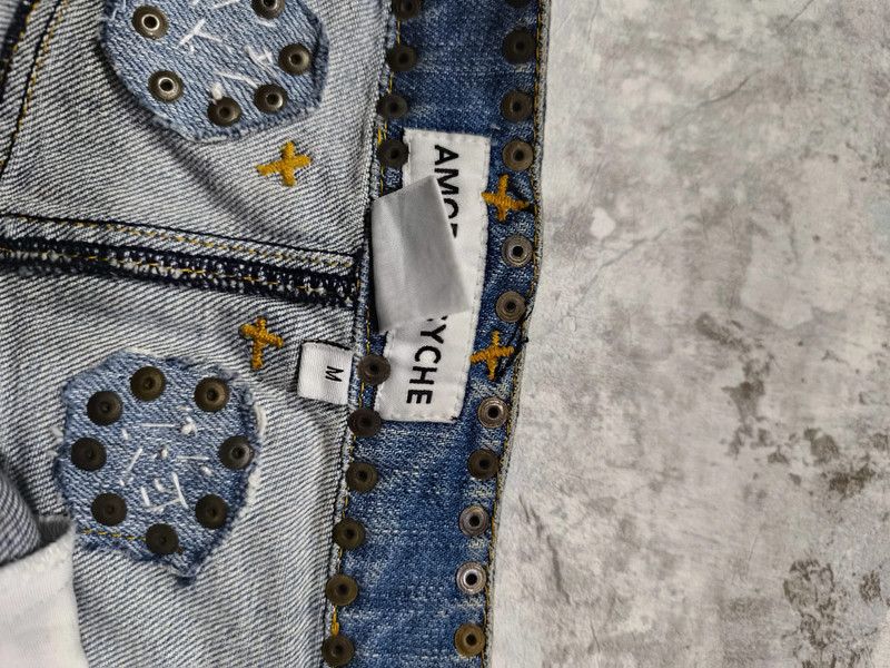 Hysteric Glamour × Japanese Brand × Vintage vintage chic studded western y2k denim miniskirt Size 30" / US 8 / IT 44 - 4 Thumbnail