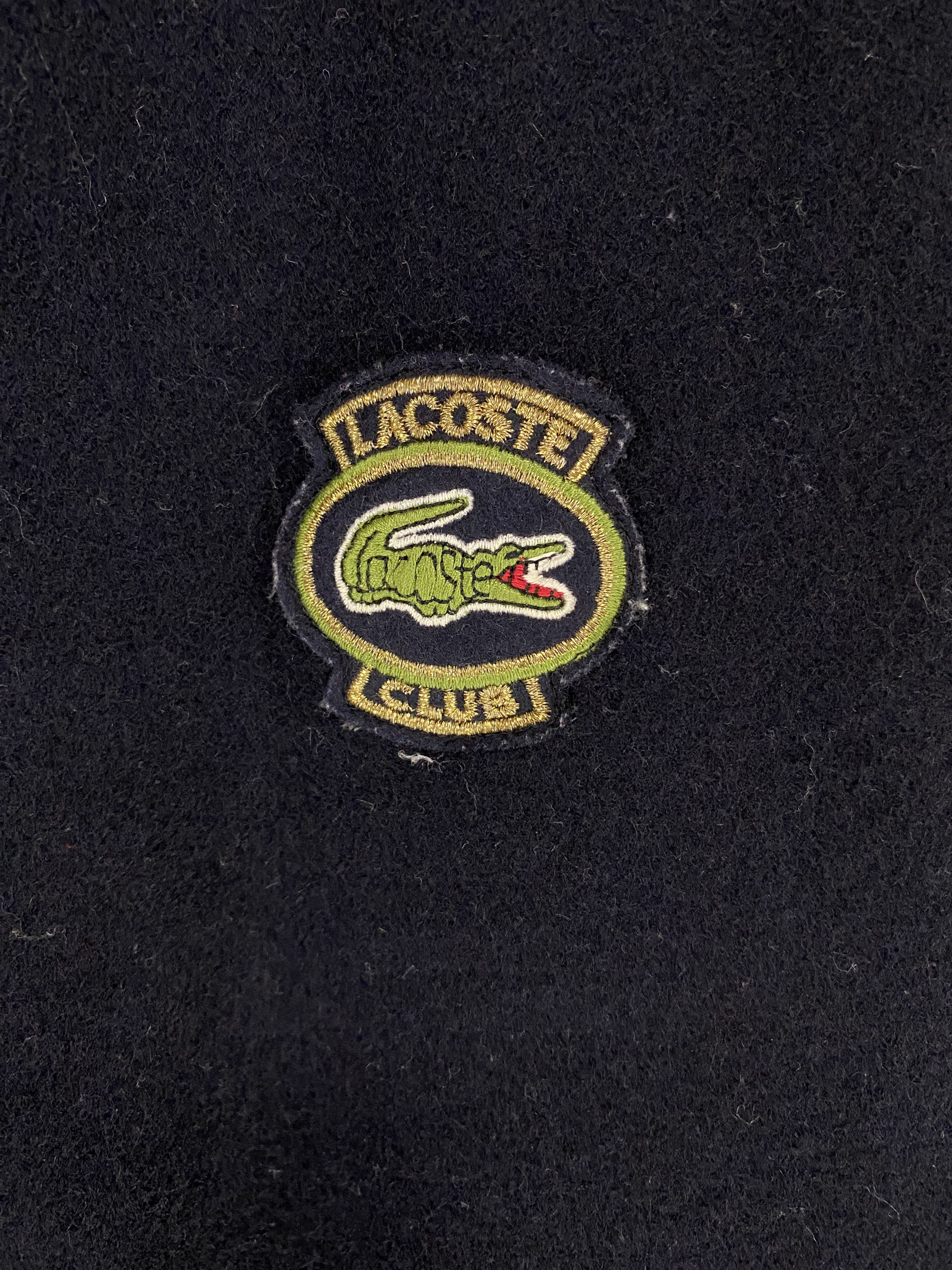 Lacoste × Vintage 90s Lacoste shawl collar satin line wool bomber jacket Size US L / EU 52-54 / 3 - 6 Thumbnail