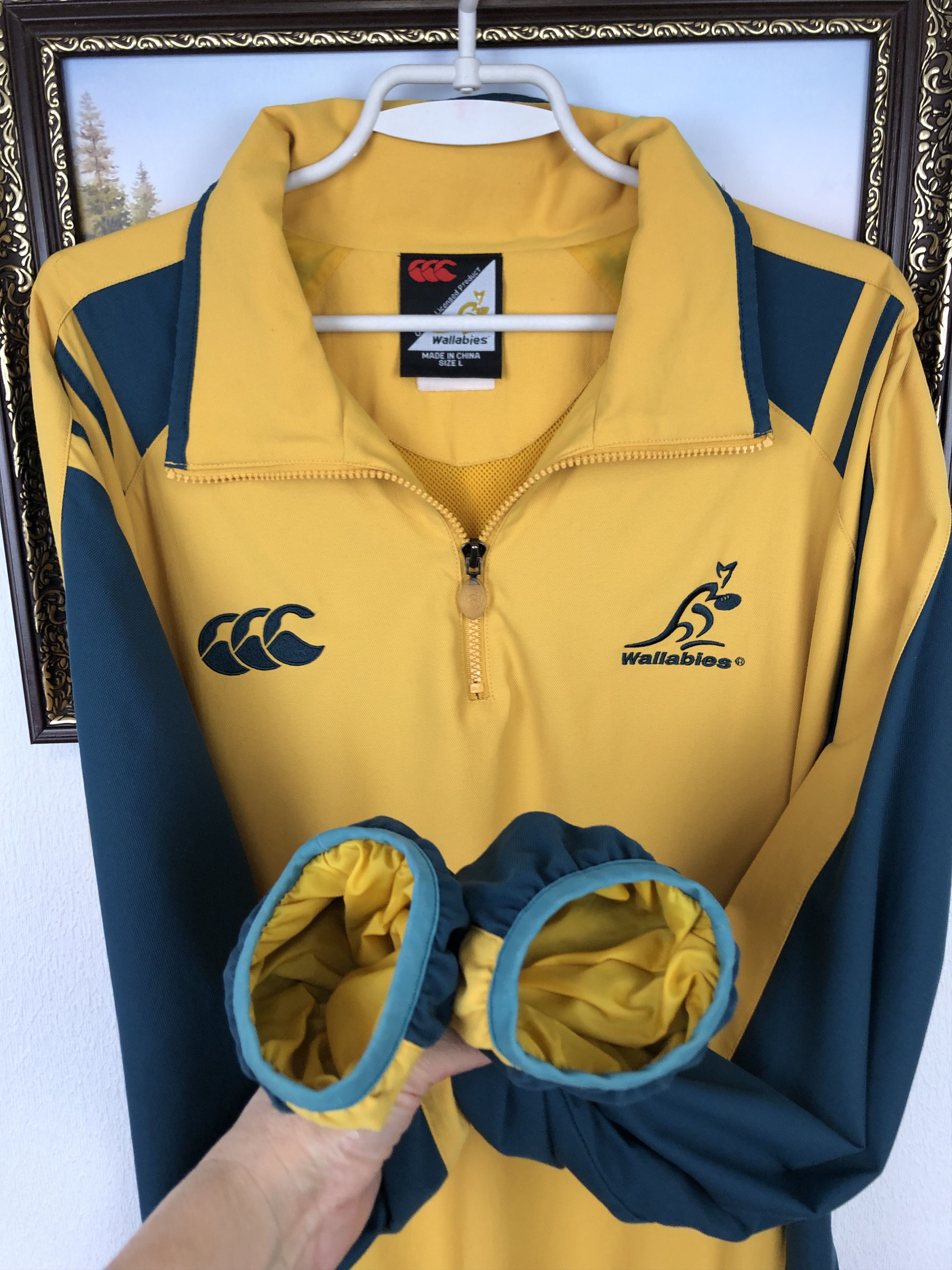 Vintage Vintage 90's Canterbury Australia Rugby Jacket Wallabies Size US L / EU 52-54 / 3 - 9 Thumbnail