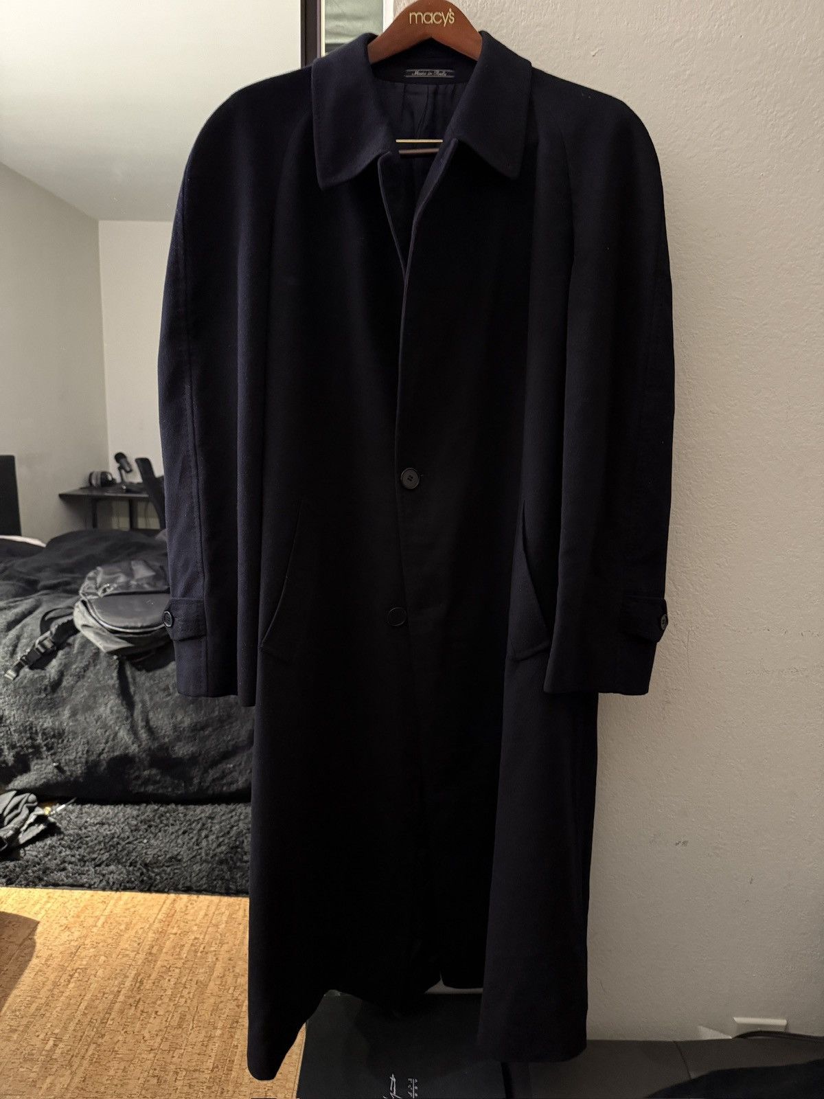 Bergdorf Goodman Bergdorf Goodman x Loro Piana lined Dark Blue Cashmere Coat Size US XXL / EU 58 / 5 - 1 Thumbnail