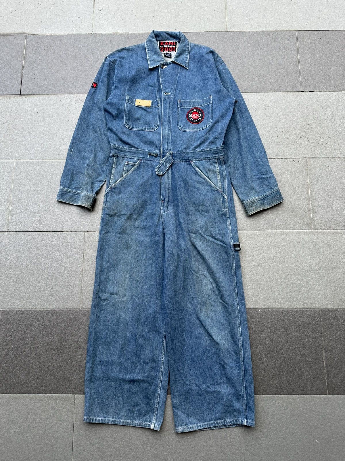 Karl Kani 2000s Kani Sports Auto Club Toys Baggy Denim Coveralls Size US 34 / EU 50 - 10 Thumbnail