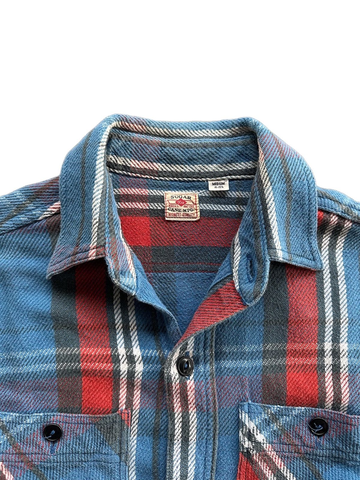 Sugar Cane Sugar Cane Button Up Flannel Shirt Size US M / EU 48-50 / 2 - 2 Thumbnail