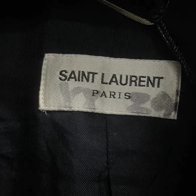Yves Saint Laurent SAINT LAURENT Original Black Sword Collar Suit 2502-Nextarr Size 48R - 3 Thumbnail