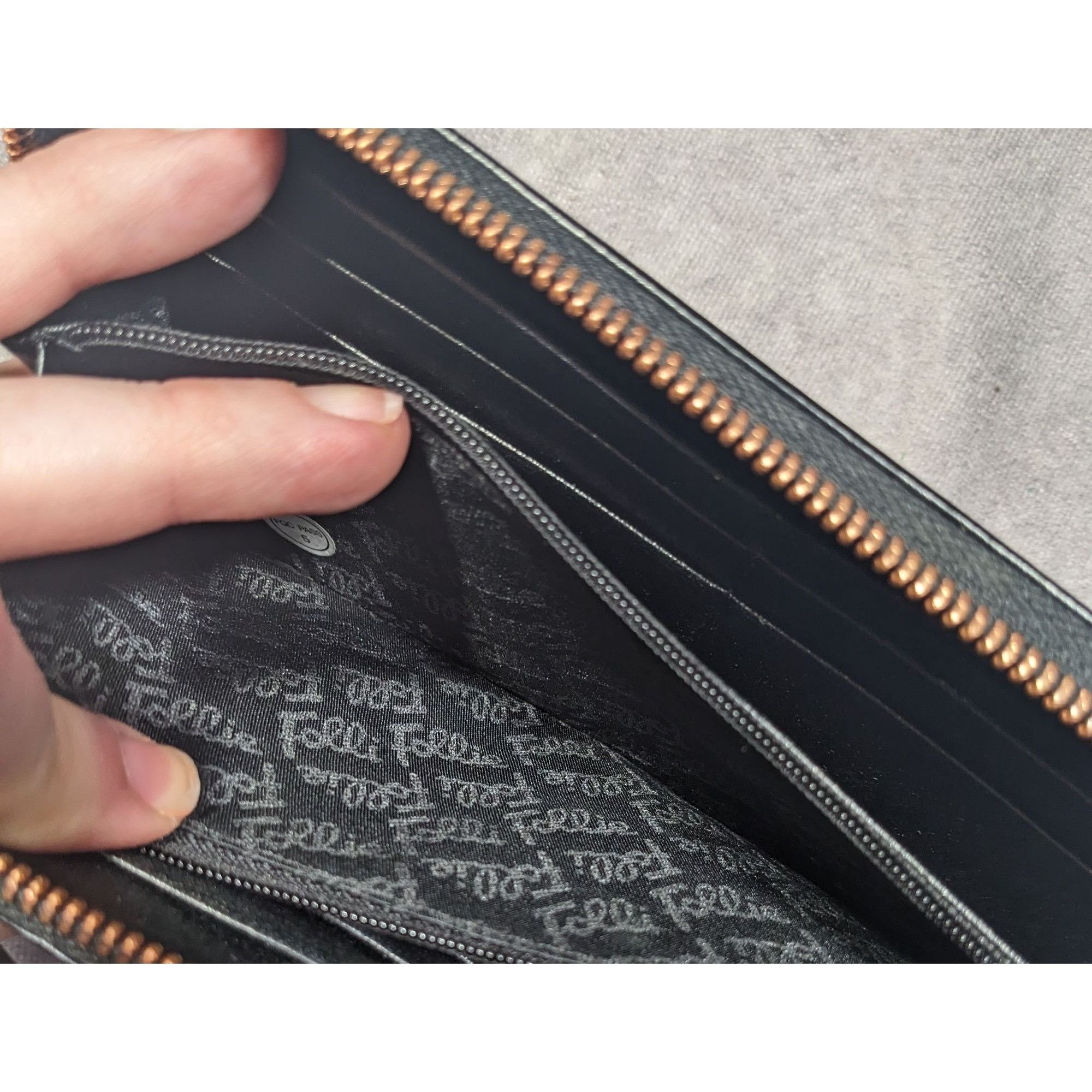 Other Folli Follie Black Leather Zip Wallet With Rose Gold Tone Ac Size ONE SIZE - 14 Thumbnail