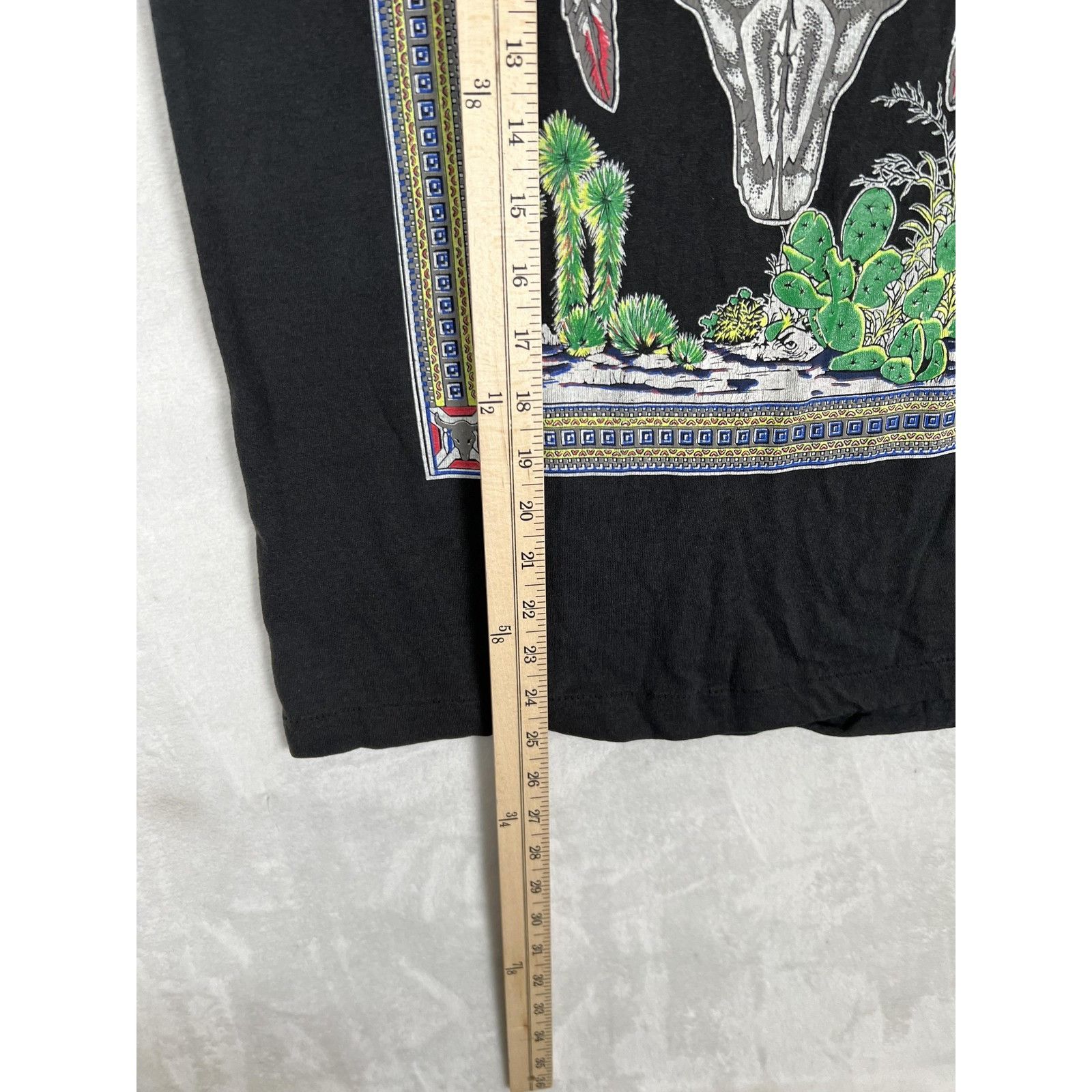 Vintage Vintage Western Bull Skull Desert T-Shirt Size S/M Single St Size US S / EU 44-46 / 1 - 5 Thumbnail