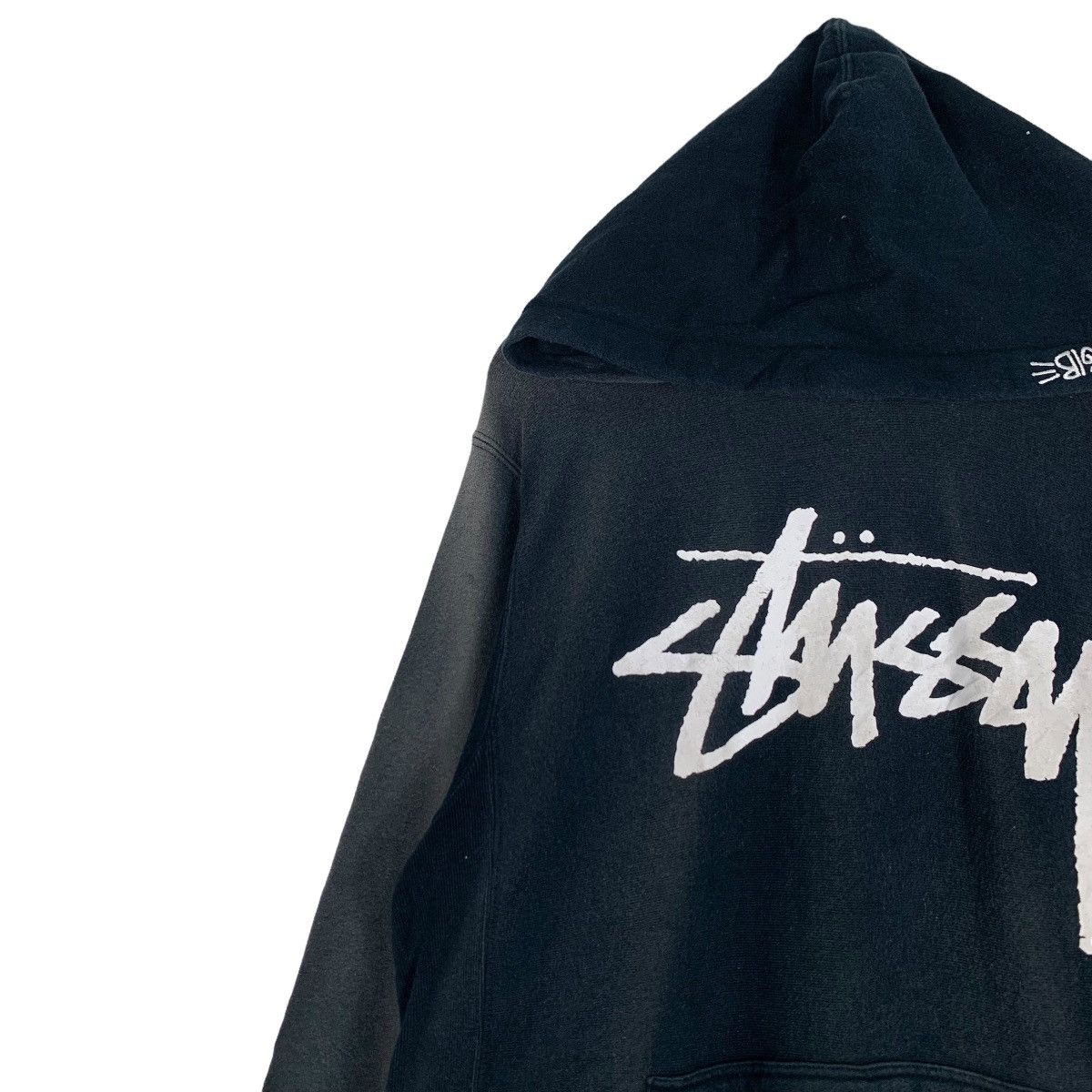 Stussy Trashed STUSSY Big Logo Sun Faded / Burn Hoodies #0823-C37 Size US M / EU 48-50 / 2 - 7 Thumbnail