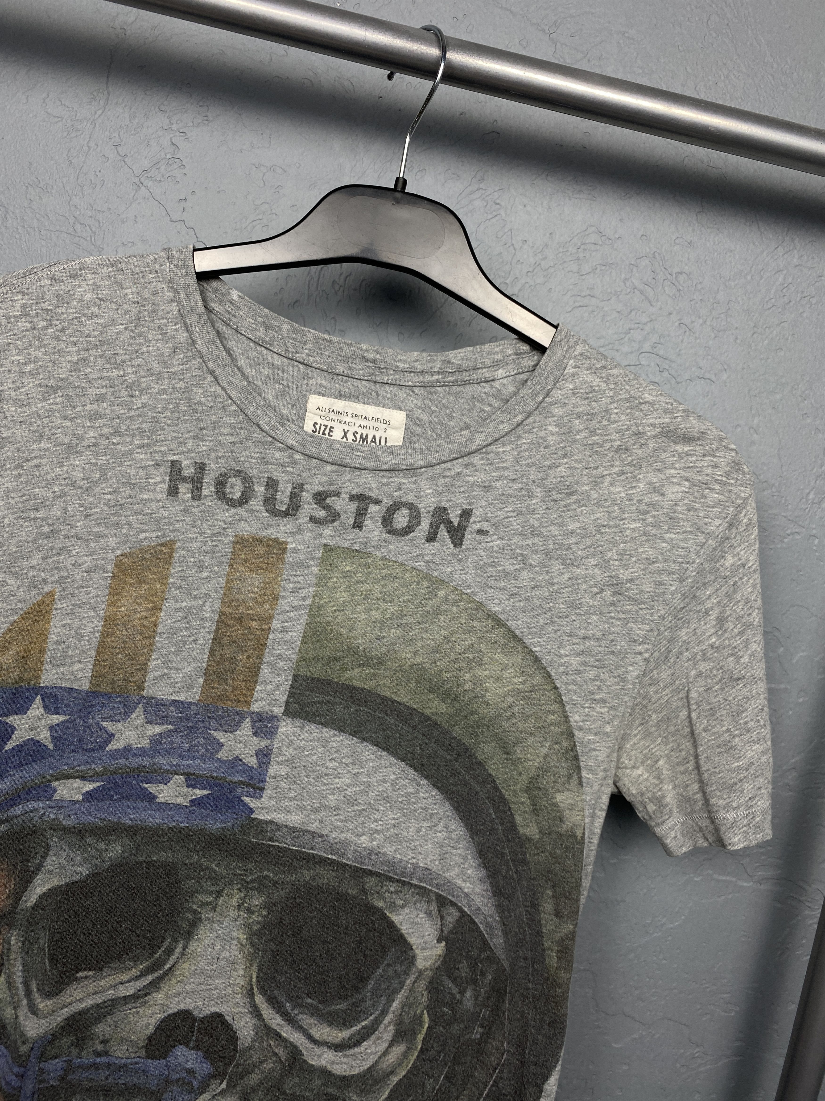 Allsaints Allsaints Mens Houston We Have A Touchdown T-Shirt Tee Size US XS / EU 42 / 0 - 2 Thumbnail