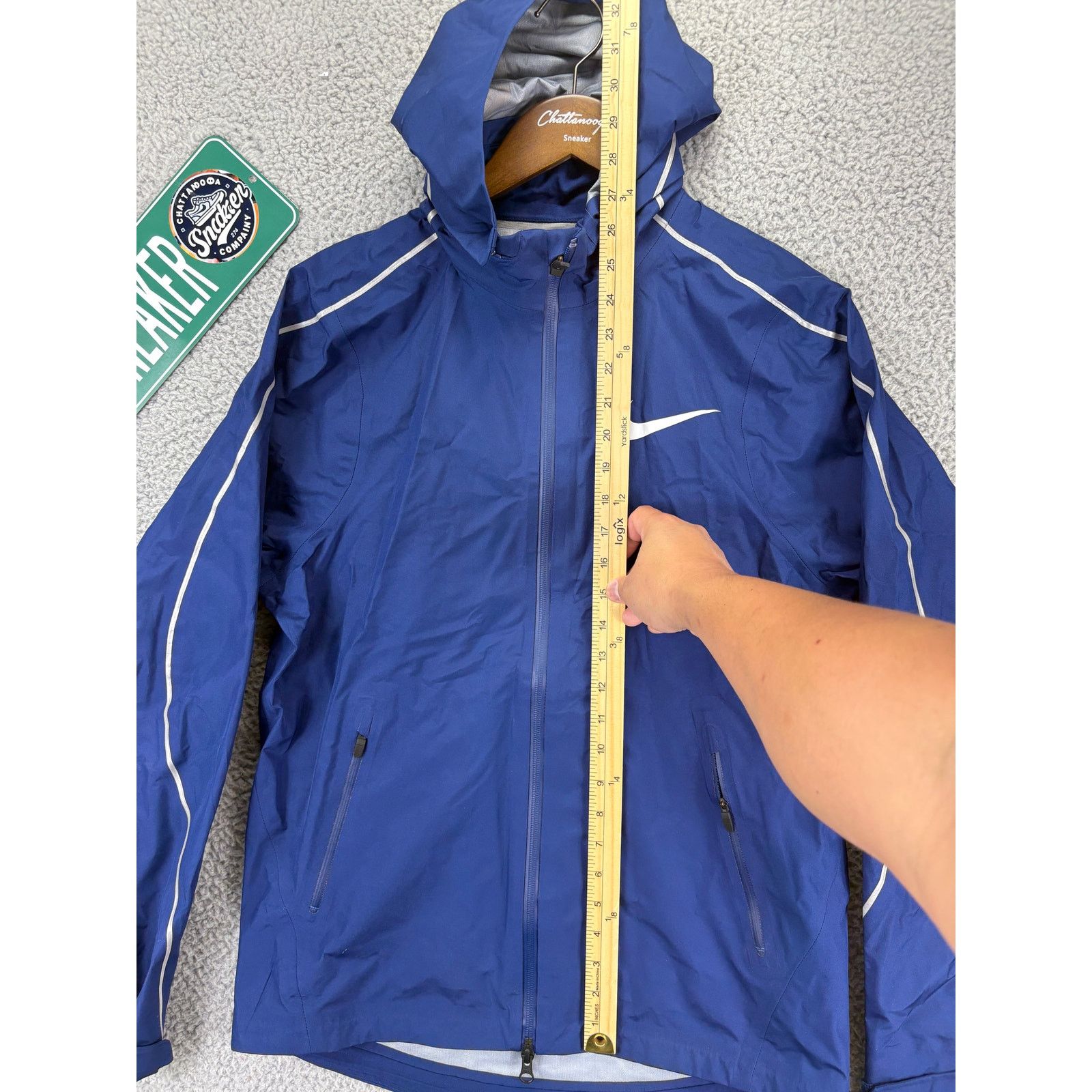 Nike Nike Pro Elite Storm Running Jacket Men S Blue Waterproof Size US S / EU 44-46 / 1 - 2 Thumbnail