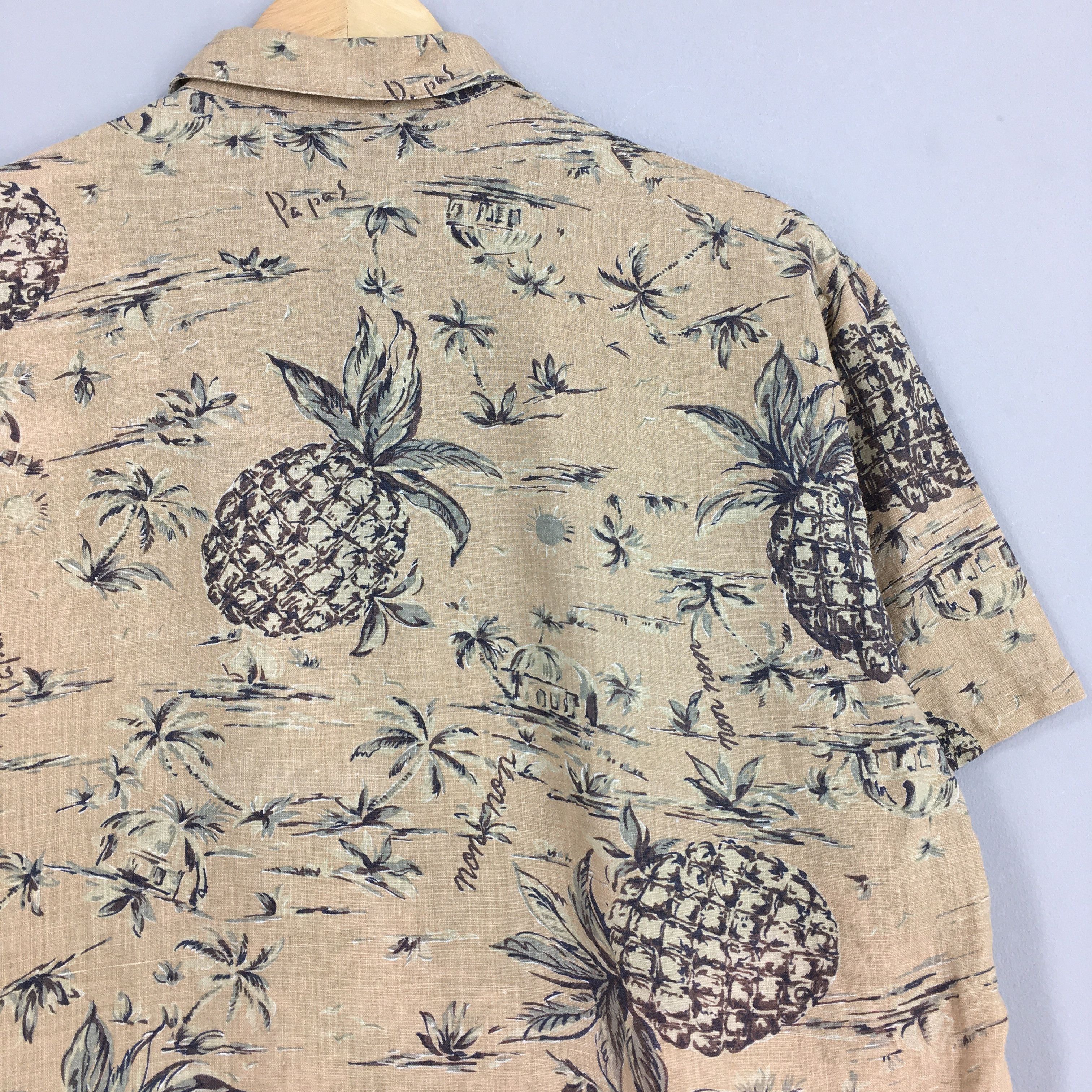 Life's a Beach Vintage Hawaiian Pineapples Aloha Tropical Shirt Medium Size US M / EU 48-50 / 2 - 8 Thumbnail