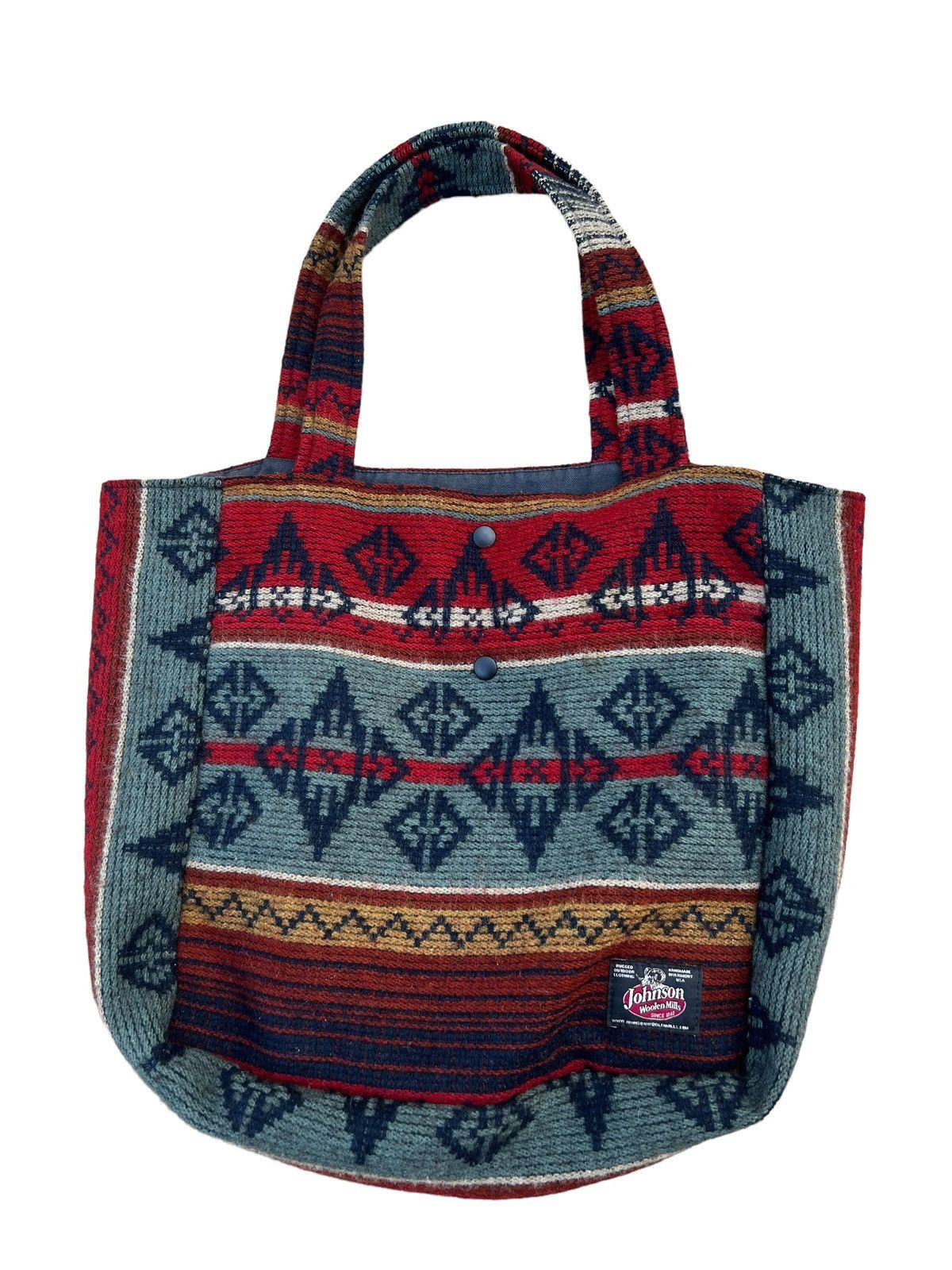Johnson Woolen Mills Vintage Johnson Woollen Miils Indian Native Wool Tote Bag Size ONE SIZE - 18 Thumbnail