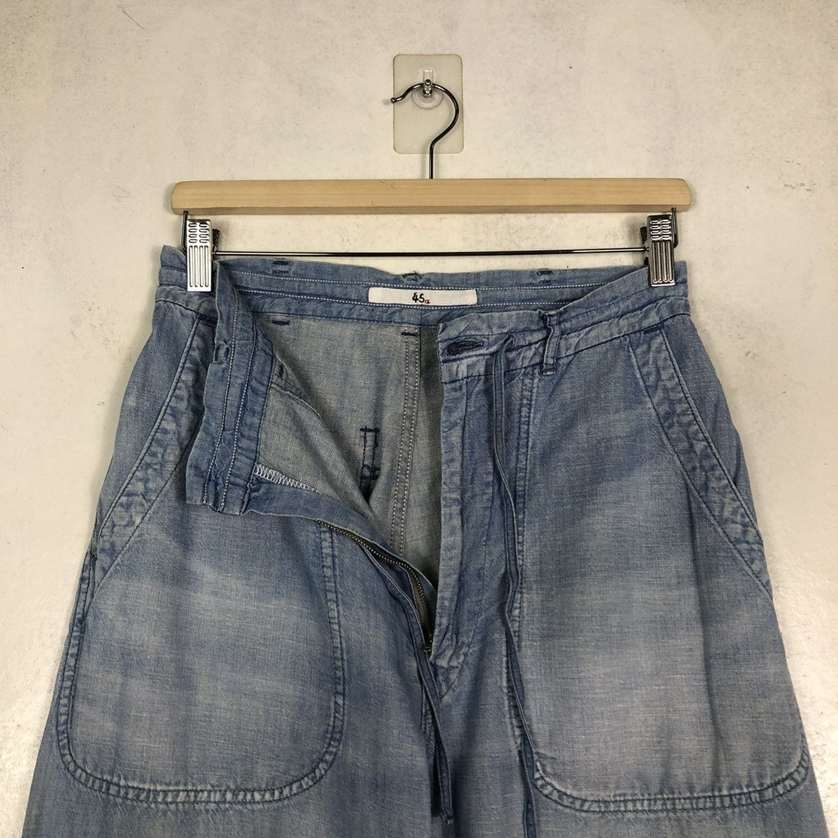 45rpm 🔥VINTAGE BAGGY LOOSE DENIM JEANS 45RPM JAPAN MADE Size US 28 / EU 44 - 13 Thumbnail