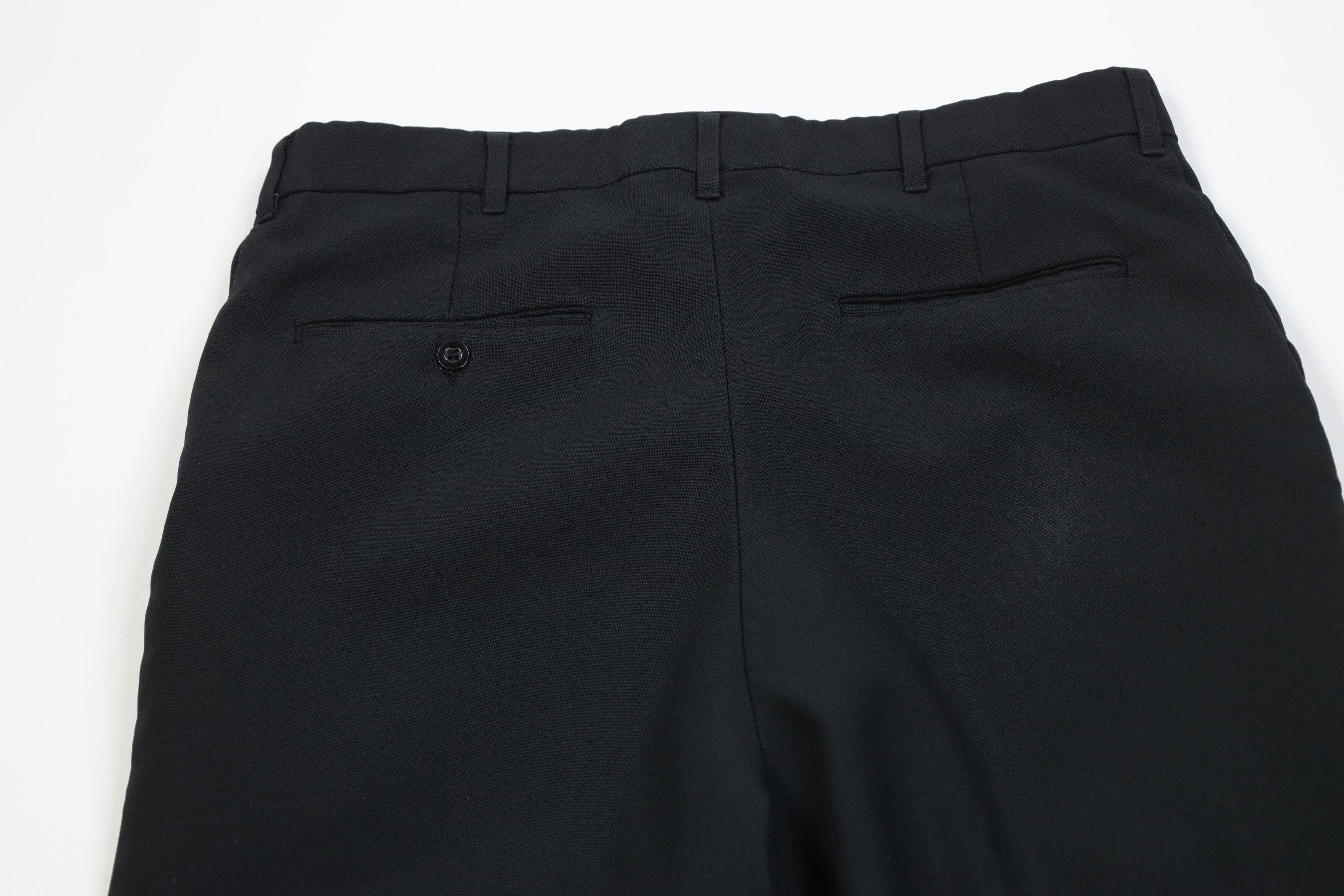 Vintage Vintage 70s Streetwear Flared Wide Leg Chino Pants Black USA Size US 32 / EU 48 - 10 Thumbnail