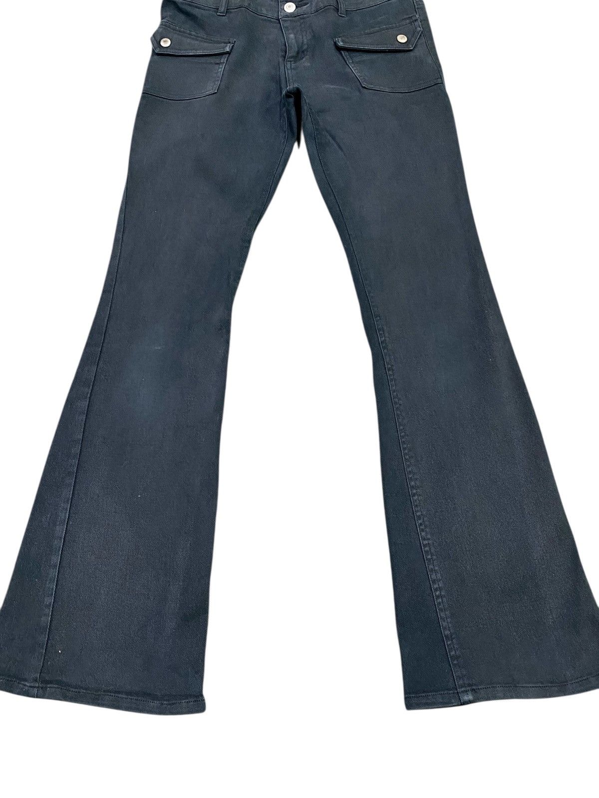 Japanese Brand Jouer aux echecs spiral tornado mart flare pants / jeans Size US 30 / EU 46 - 2 Thumbnail