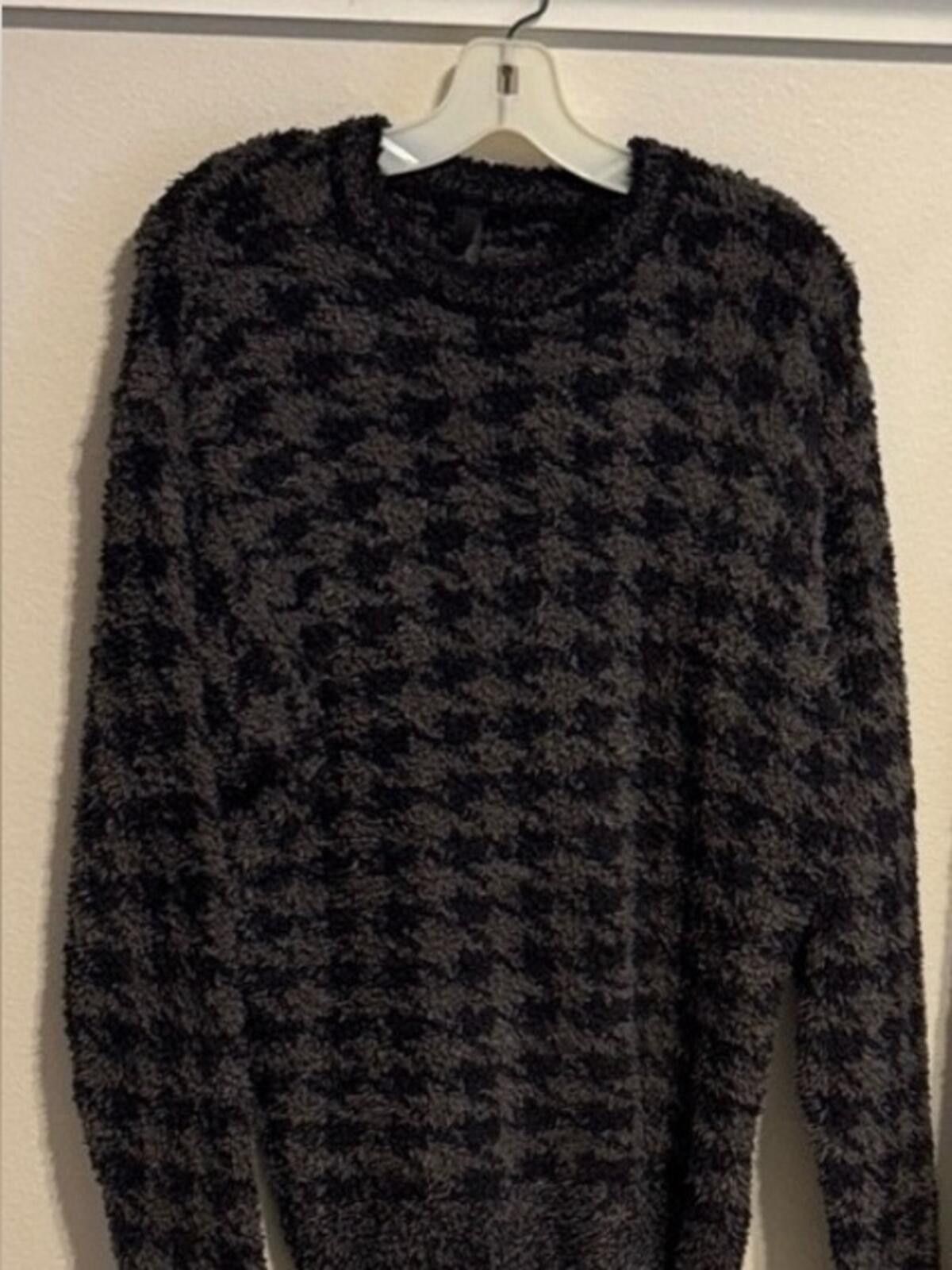 Swims SKIMS Black and Gray Houndstooth Cozy Top Size M / US 6-8 / IT 42-44 - 1 Thumbnail