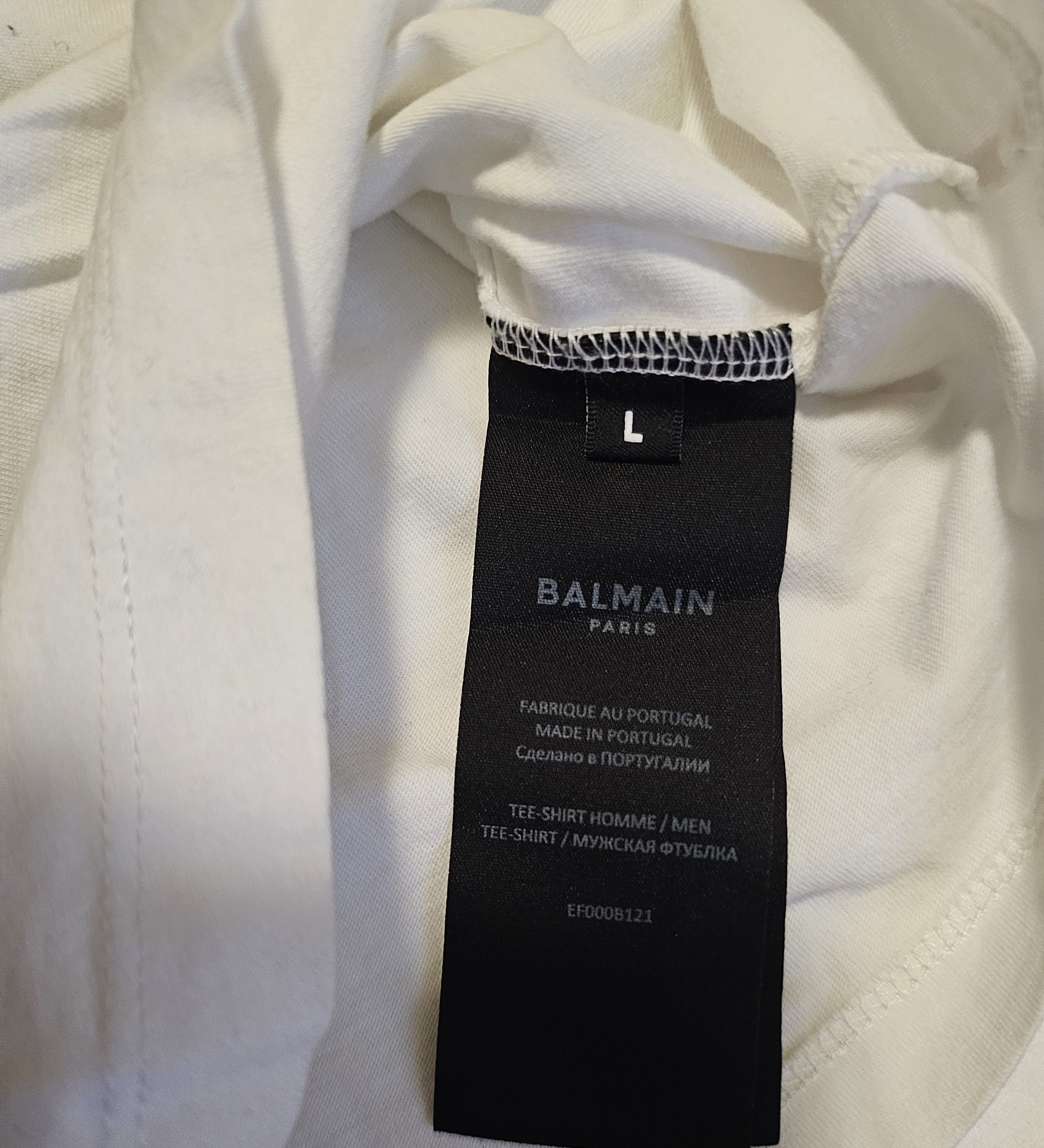 Balmain Men's Logo T-Shirt Size L