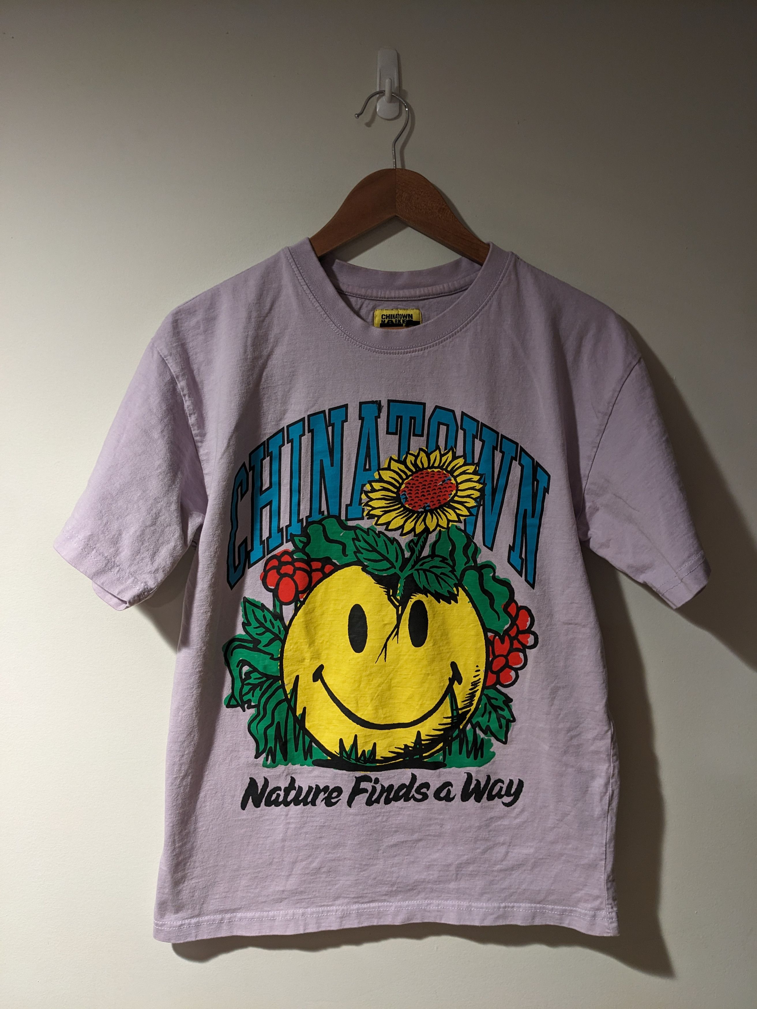 Designer × Market Chinatown Market Nature Finds a Way Purple Medium T-Shirt Size US M / EU 48-50 / 2 - 1 Thumbnail