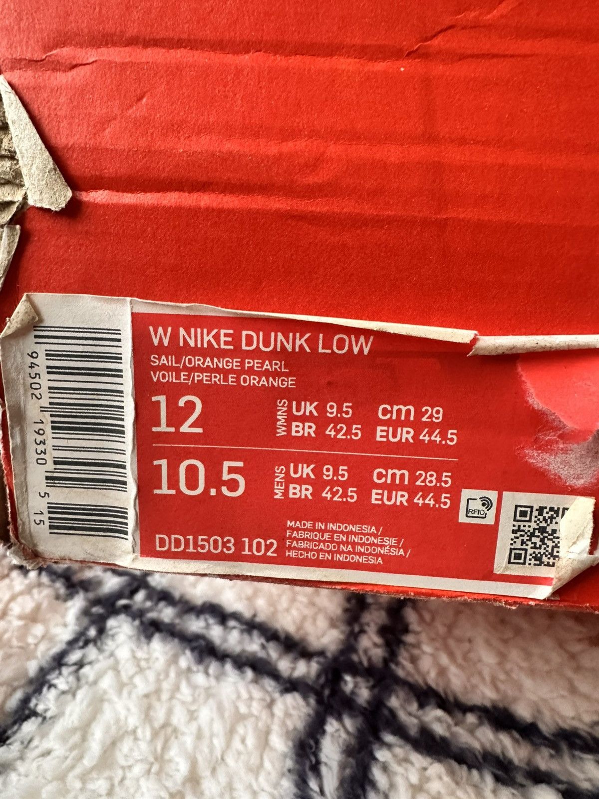 Nike Nike Dunk Low Orange Pearl Size US 10.5 / IT 40.5 - 6 Thumbnail