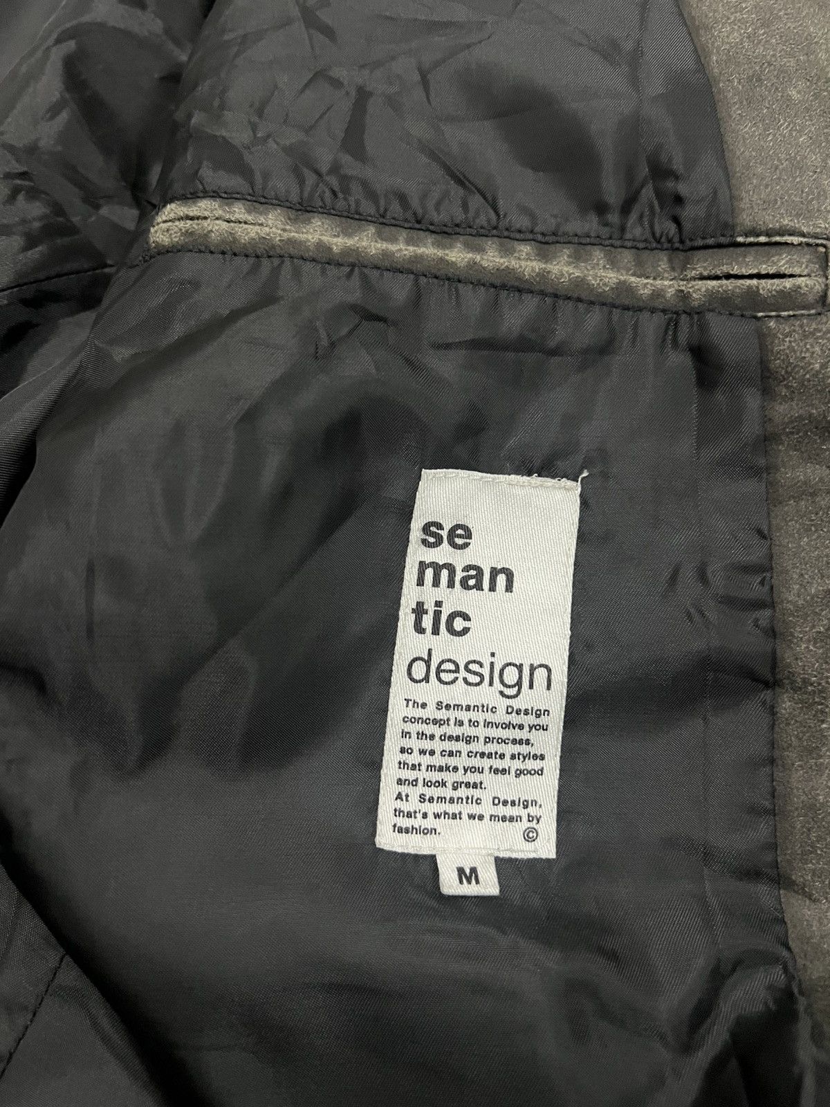 semanticdesign Vintage Y2K Semantic Design Leather Suede Jacket Size US M / EU 48-50 / 2 - 10 Thumbnail