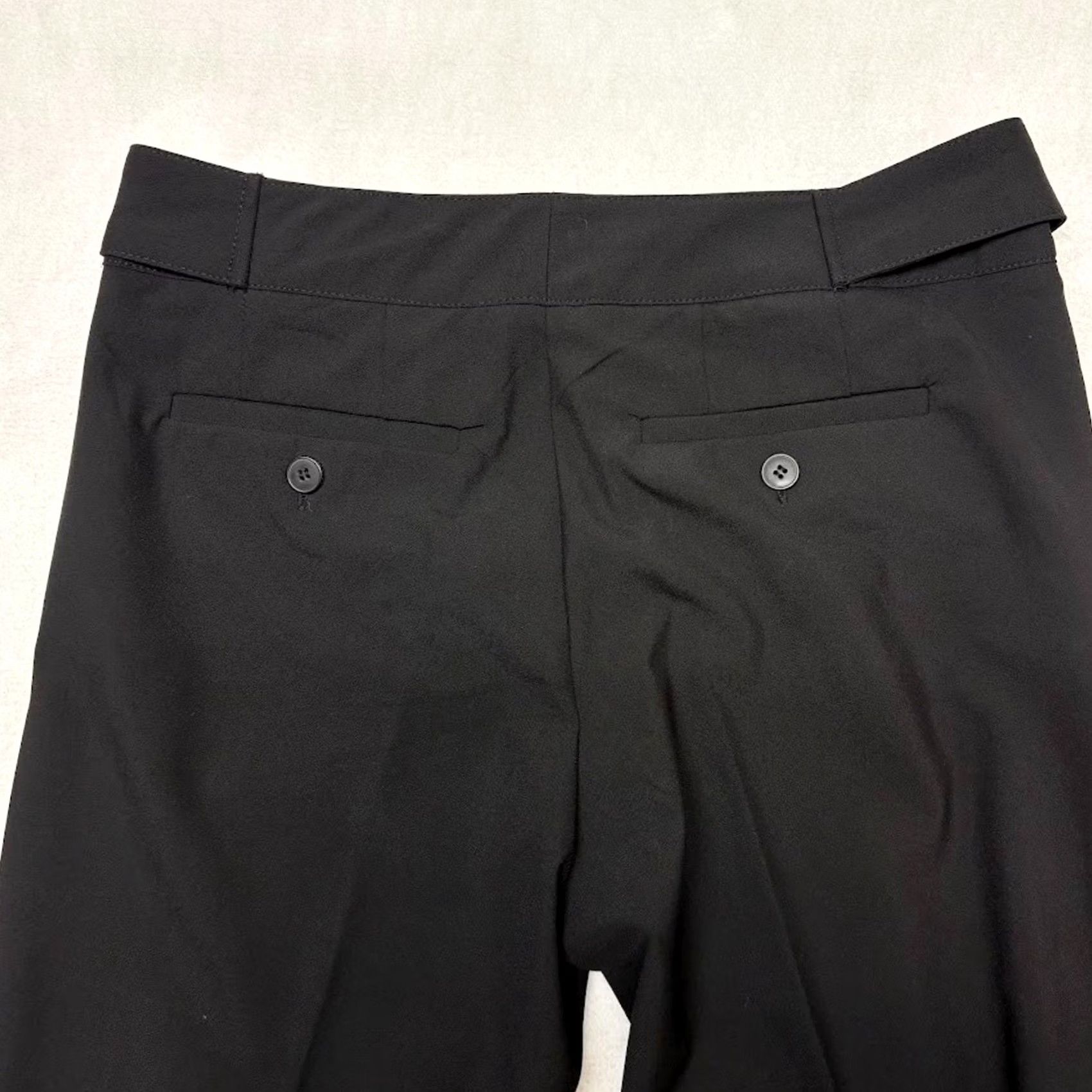 Vintage New York & Company Black Mid Rise Crop Dress Pants City Stretch Luxe Size 4 Size 27" / US 4 / IT 40 - 5 Thumbnail