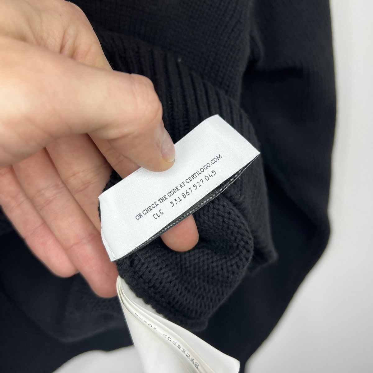 Off-White Off White Black Boxy Sweater Jumper Knitwear Embroidered Size M / US 6-8 / IT 42-44 - 8 Thumbnail