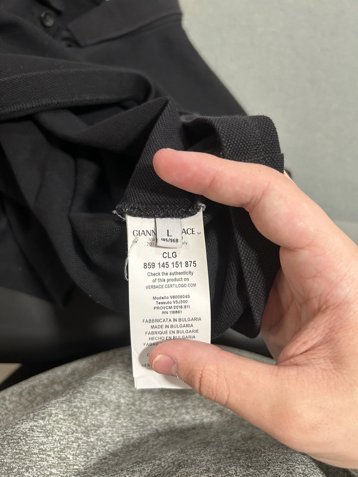 Versace Versace black polo size small Size US S / EU 44-46 / 1 - 4 Thumbnail