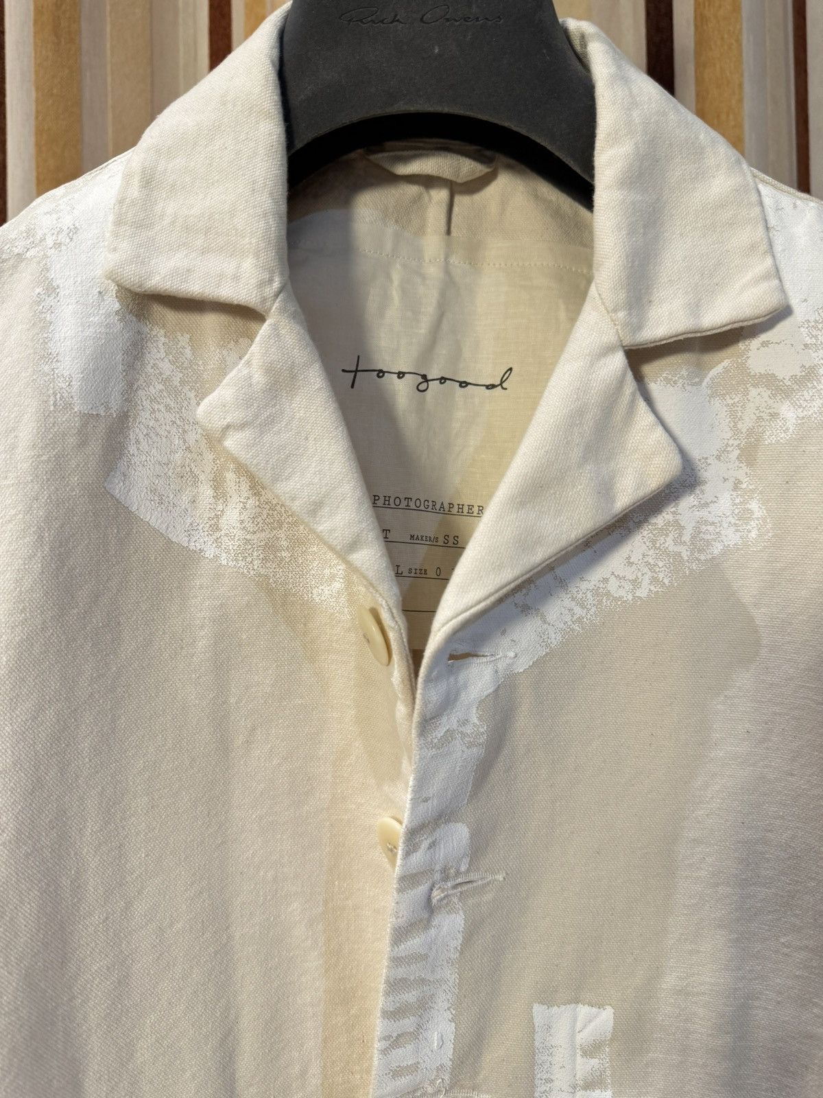 Toogood Print Photographer Jacket Cavas Raw Size US M / EU 48-50 / 2 - 8 Thumbnail
