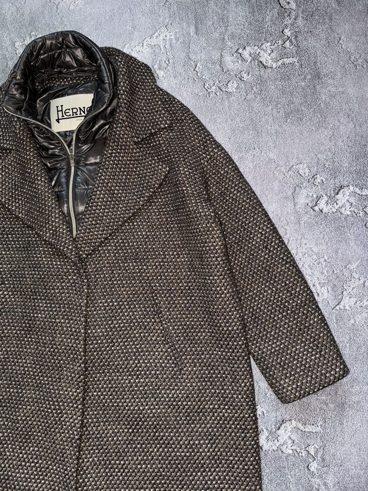 Designer × Herno Herno 46 WMNS GIACCONE HALF COAT long jacket Size L / US 10 / IT 46 - 7 Thumbnail
