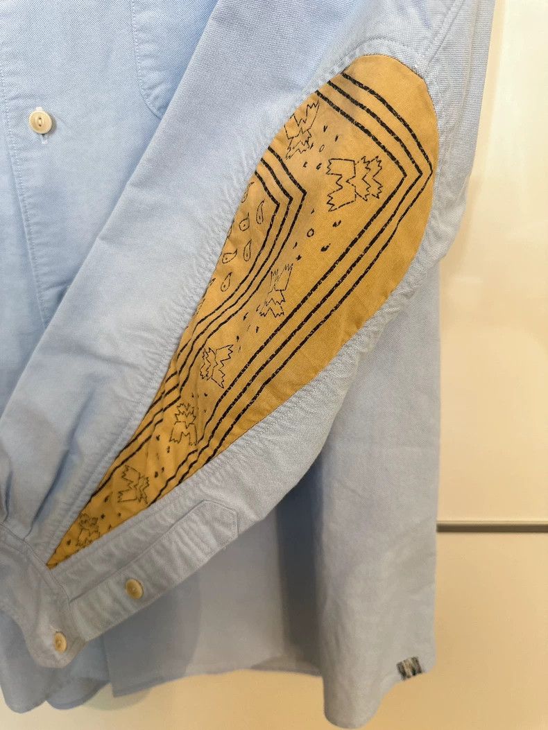 Visvim visvim Water Drop Cashew Flower Light Blue Shirt 2505-Nexta Size US L / EU 52-54 / 3 - 3 Thumbnail