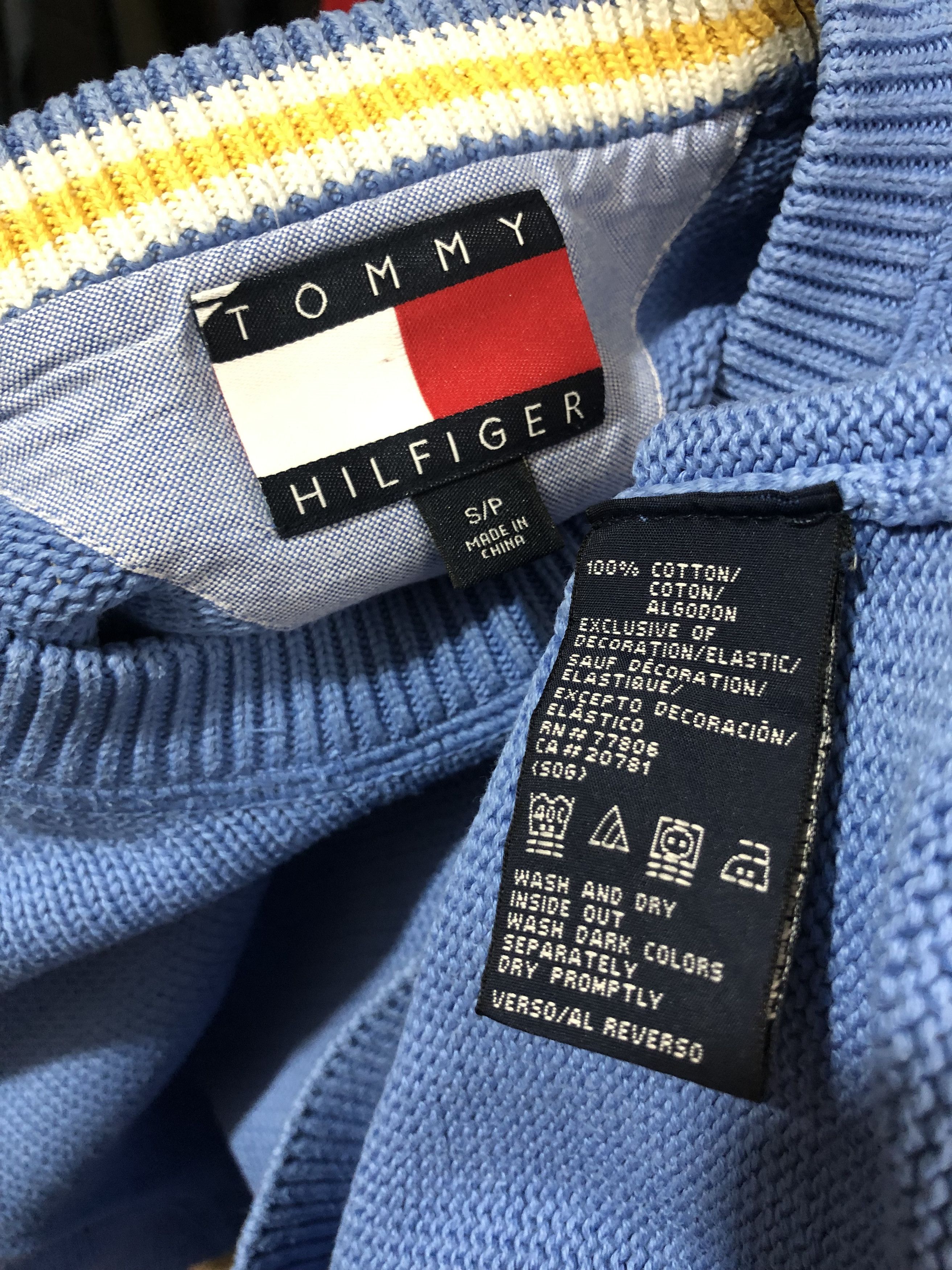 Tommy Hilfiger Tommy Hilfiger Crewneck Sweater Knit Blue size S Size US S / EU 44-46 / 1 - 7 Thumbnail