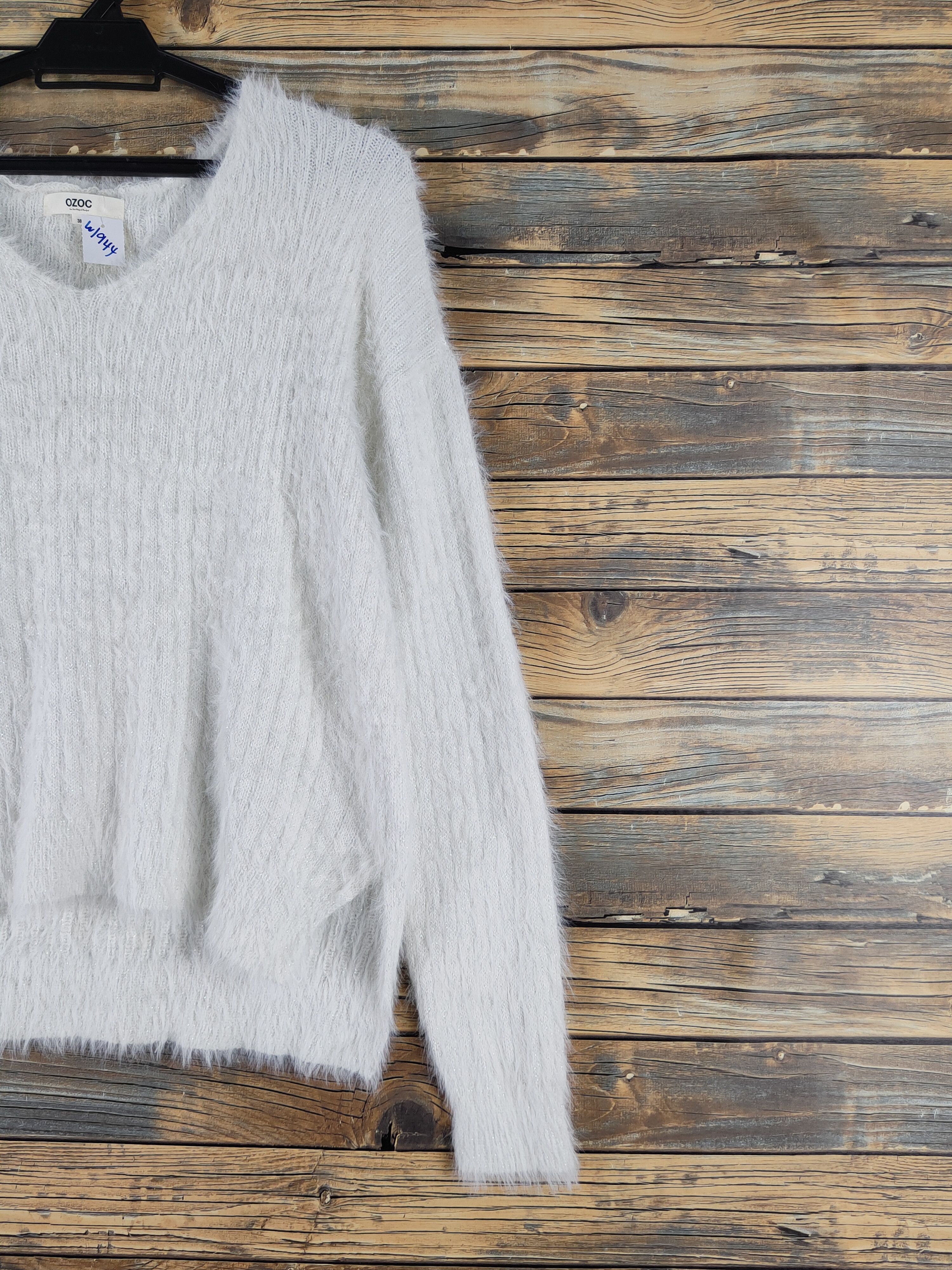 Japanese Brand OZOC Ivory Shag Shaggy Fur Mohair Knitwear #1944 Size XS / US 0-2 / IT 36-38 - 5 Thumbnail