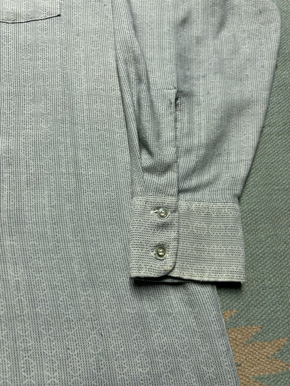 Vintage VTG 70s button shirt striped abstract dagger collar XL tall Size US XL / EU 56 / 4 - 3 Thumbnail