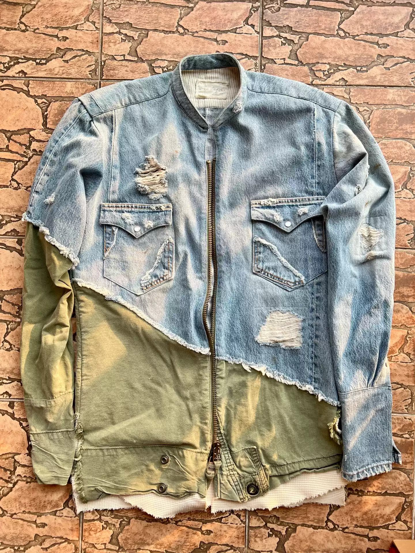 Greg Lauren Greglauren denim stitching jacket Size US S / EU 44-46 / 1 - 1 Thumbnail