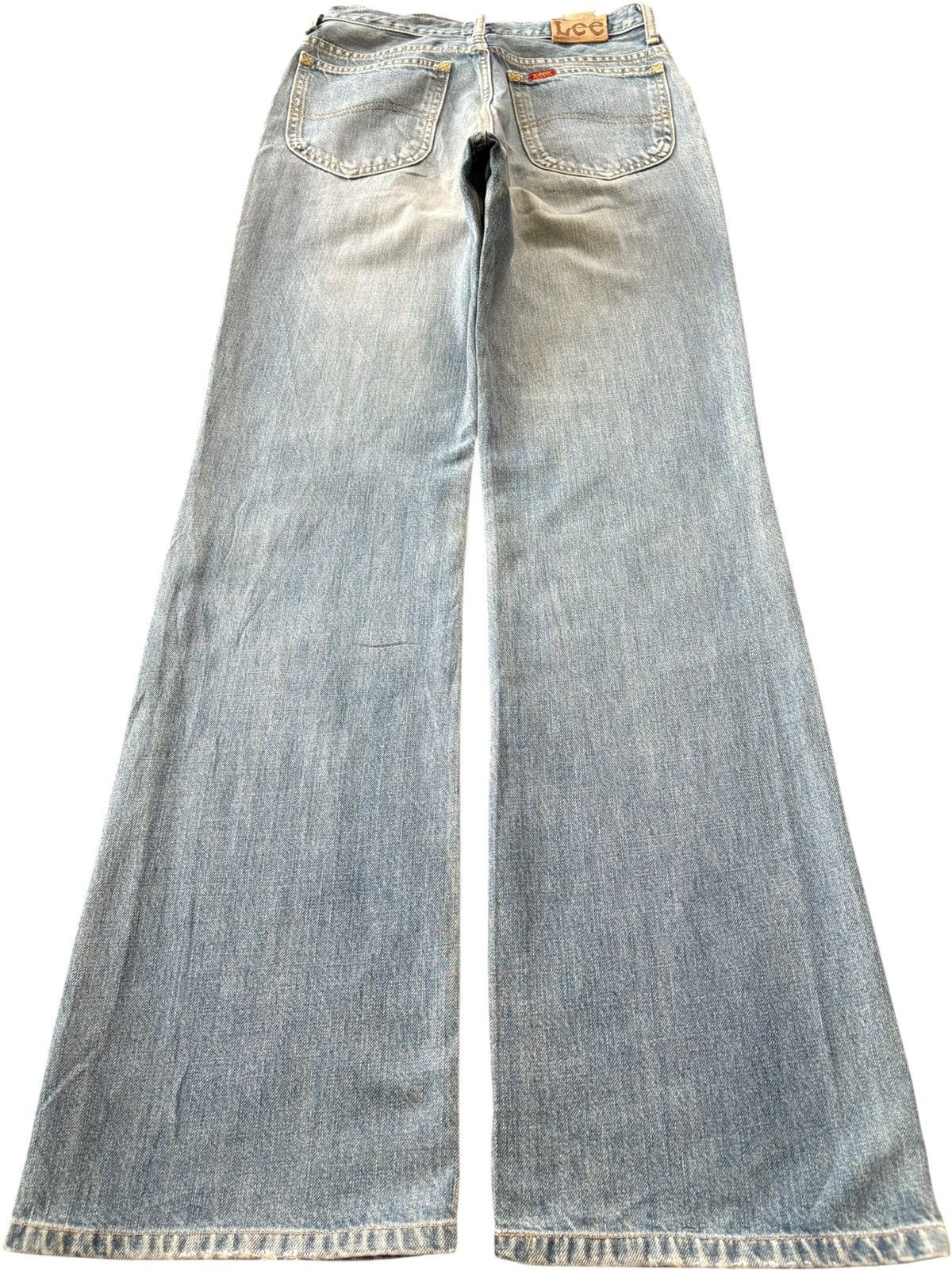 Lee Vintage 90s Lee Riders Faded Distressed Flare Jeans Size 29" - 2 Thumbnail
