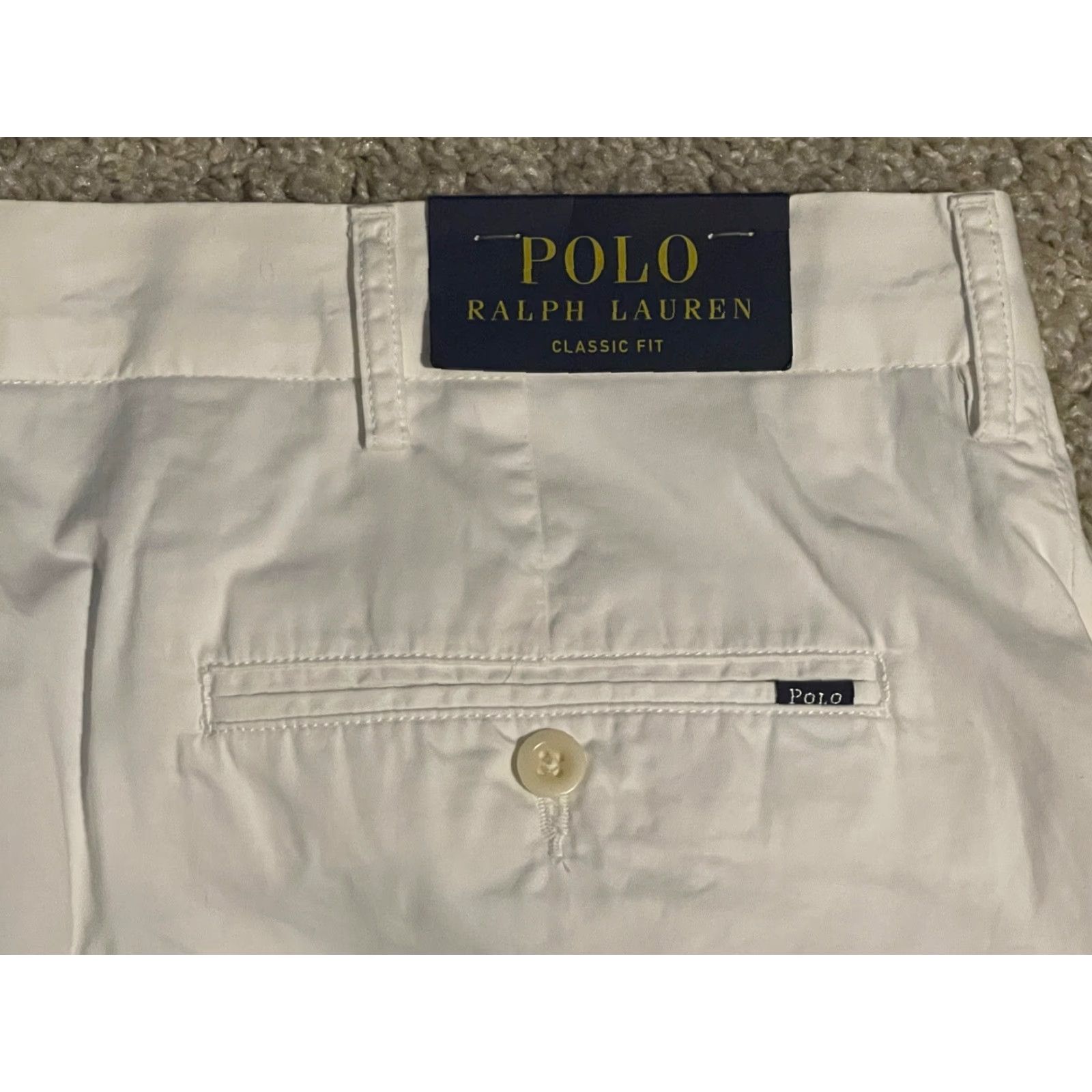 Ralph Lauren Vintage Ralph Lauren Chino Shorts Men 38 White Casual Cotton Flat Front Stretch Lightweight Size US M / EU 48-50 / 2 - 3 Thumbnail