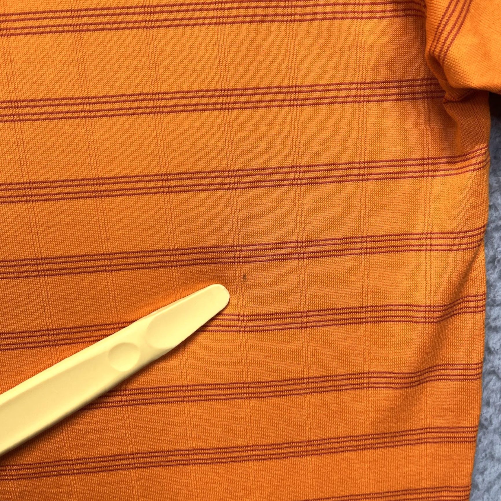 Nike Nike Tiger Woods Polo Shirt Mens Large Orange Stripe Dri-Fit Golf Performance Size US L / EU 52-54 / 3 - 3 Thumbnail