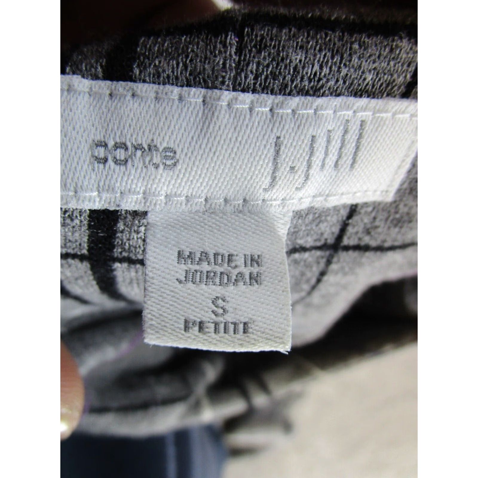 J. Jill VINTAGE J. Jill Plaid Shift Dress Petite Small Gray Sleeveless A-Line Business Casual Womens Size S / US 4 / IT 40 - 3 Thumbnail