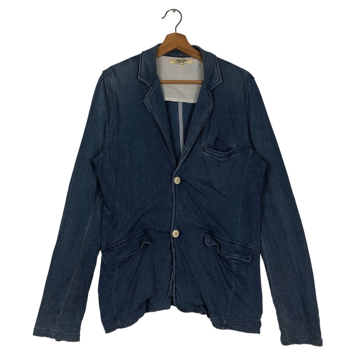 Japanese Brand 🔥Denim Light Cardigan Jacket M2Squared Ready Made Size US M / EU 48-50 / 2 - 1 Thumbnail