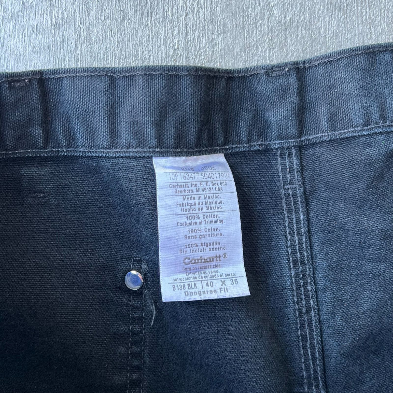 Carhartt × Vintage Carhartt black double knee work wear carpenter pants Size US 39 - 8 Thumbnail