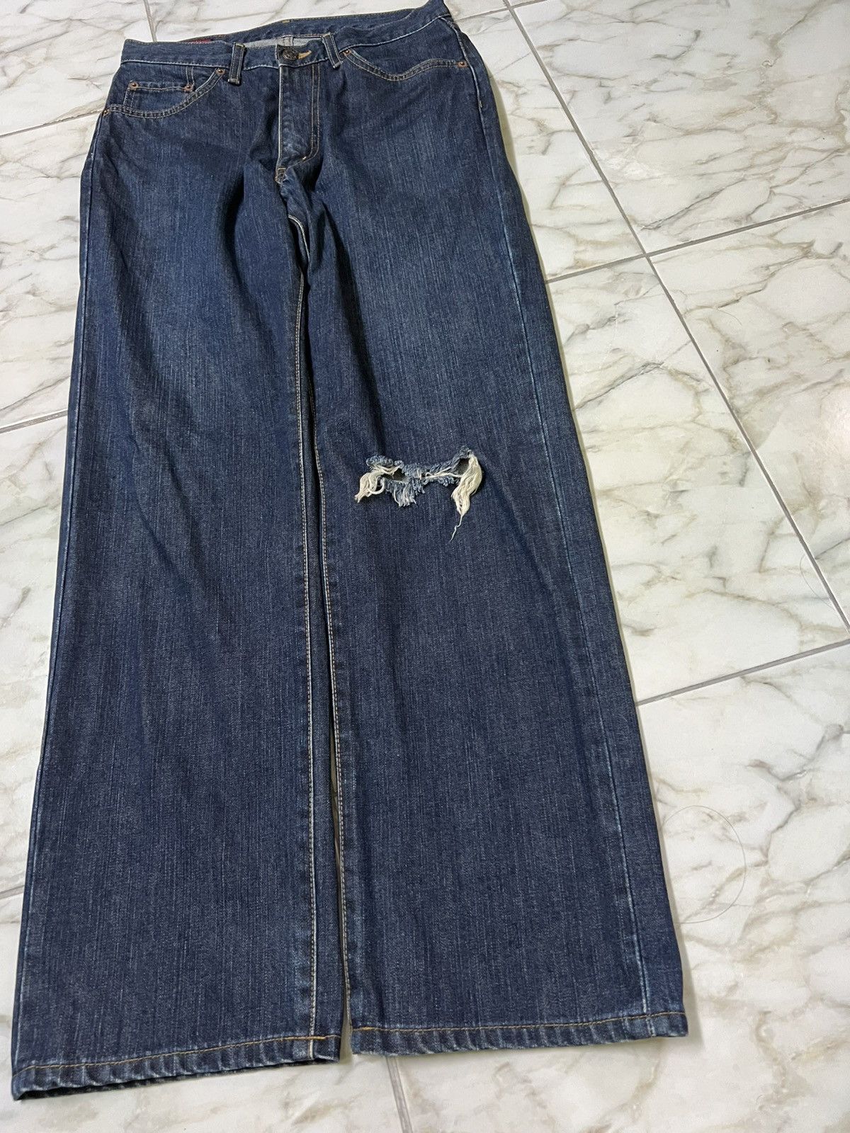 Edwin × If Six Was Nine × Japanese Brand 💥Baggy💥Vintage Edwin 503z Washed Distress Jean Size US 29 - 4 Thumbnail