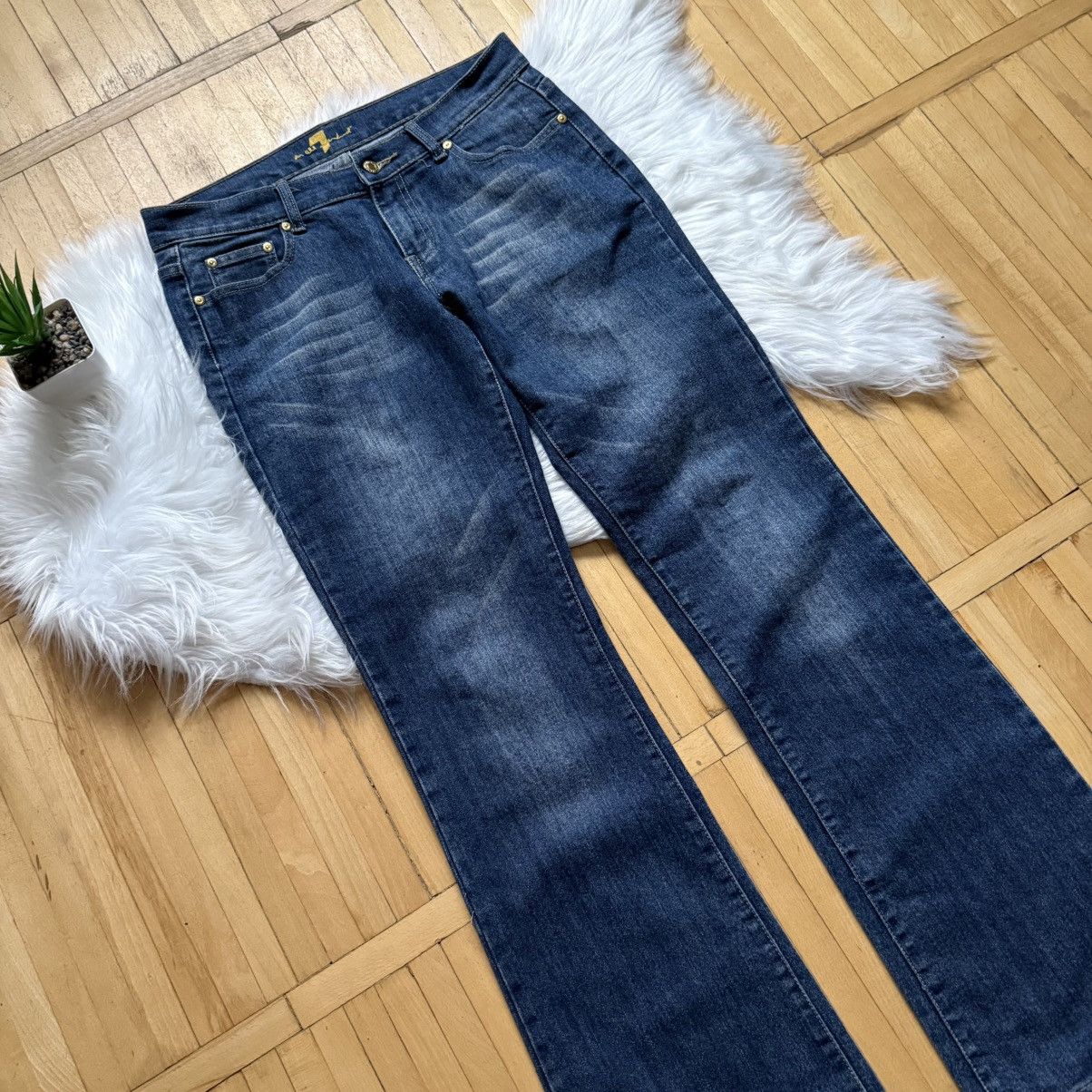 7 For All Mankind 📌 Vintage 90s 7 For All Mankind Flared Bootcut Faded Jeans Size 34" / US 12 / IT 48 - 11 Thumbnail