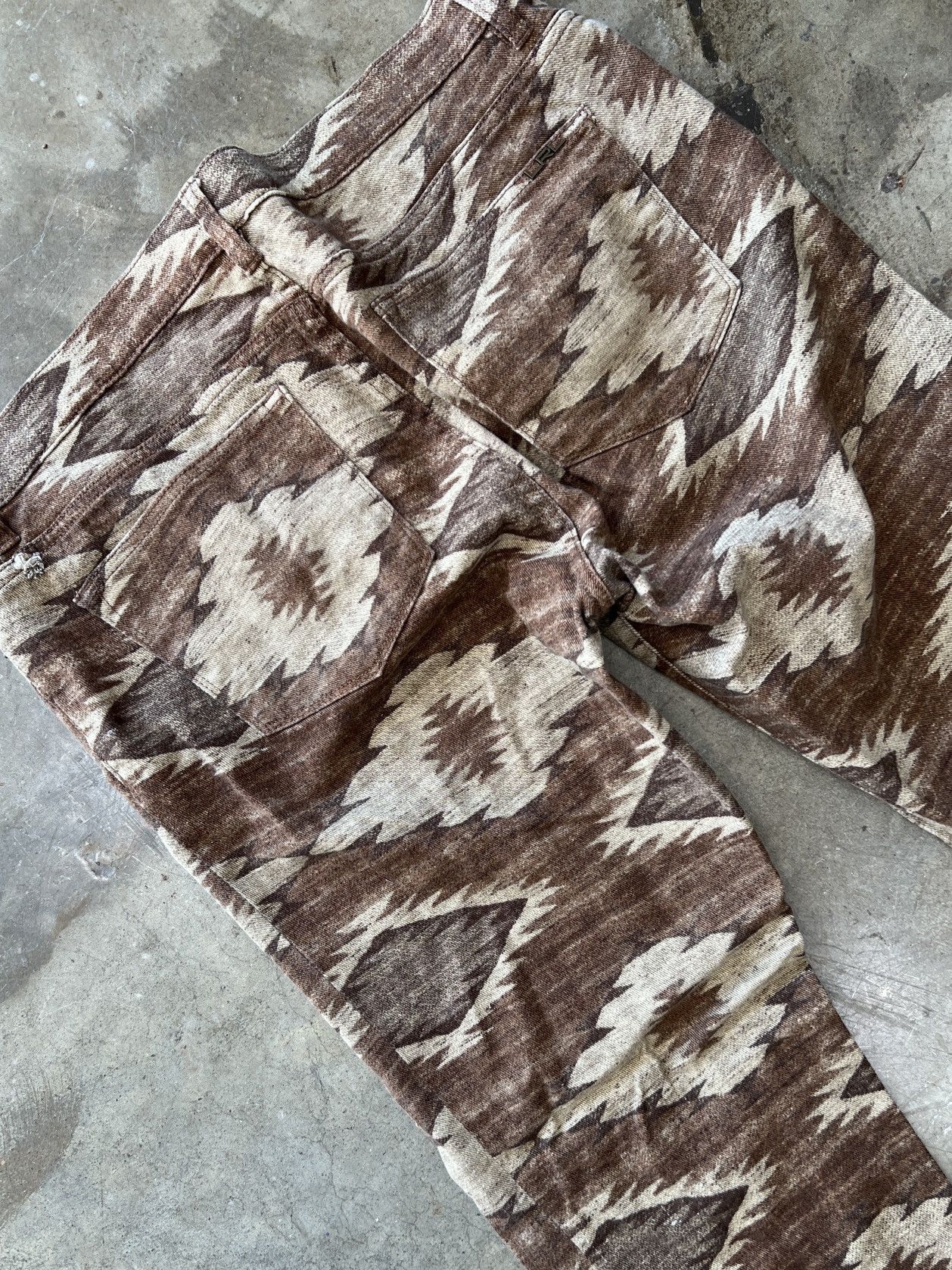 Polo Ralph Lauren × Vintage Vintage Ralph Lauren Jeans Navajo Print W Pant 12 Size 34" / US 12 / IT 48 - 4 Thumbnail