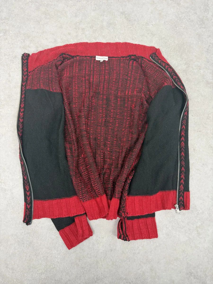 Dries Van Noten Dries Van Noten Black & Red Zip-up Sweater Size US S / EU 44-46 / 1 - 9 Thumbnail