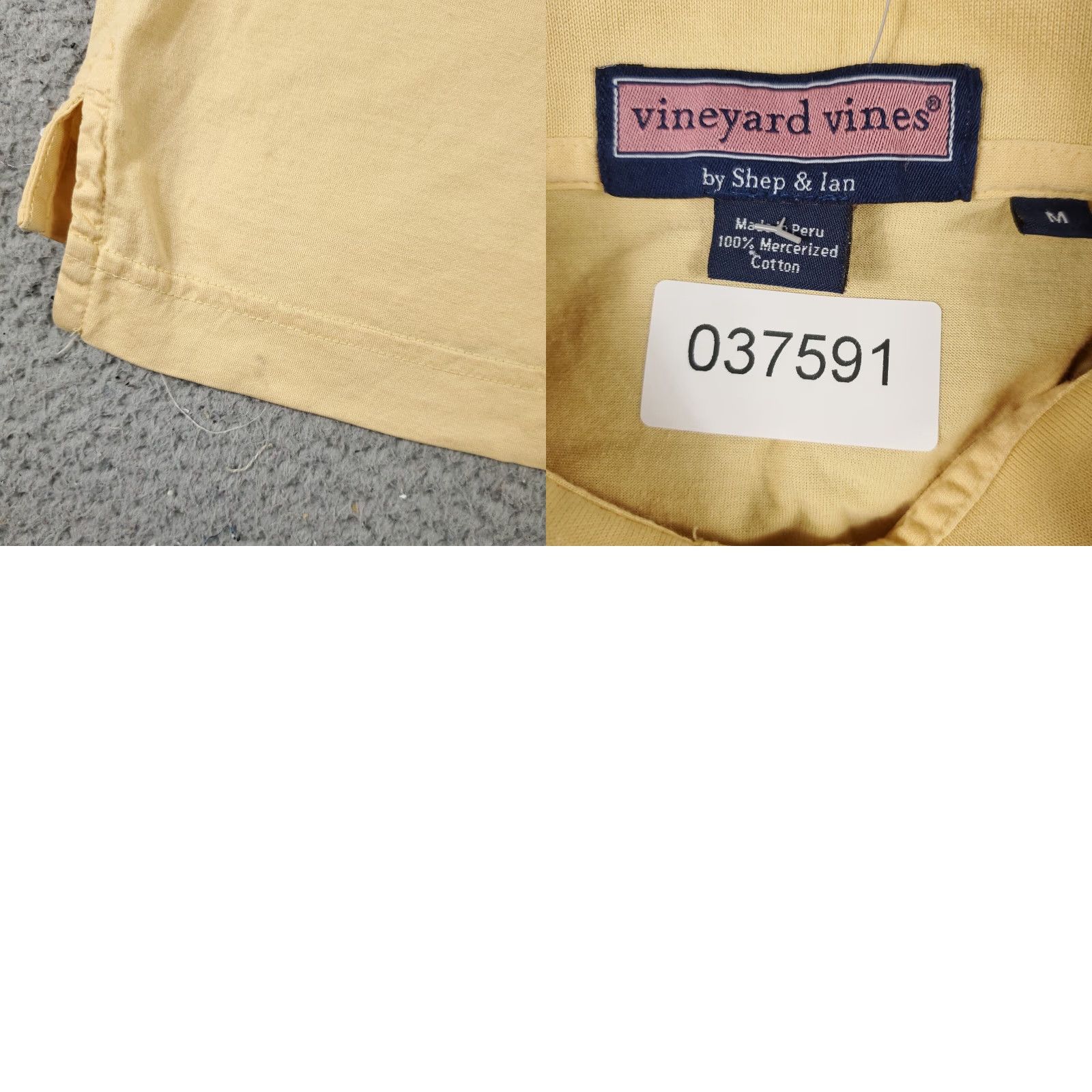Vineyard Vines VINEYARD VINES Polo Shirt Mens Medium Yellow Casual Short Sleeve Activewear Size US M / EU 48-50 / 2 - 8 Thumbnail