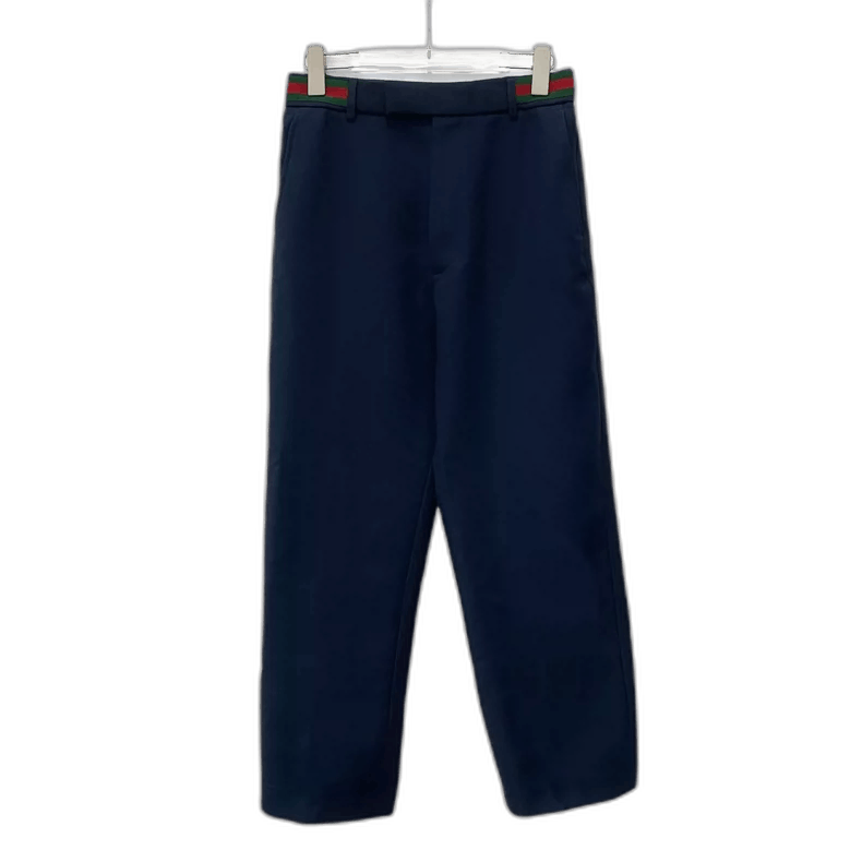 Gucci Gucci Dark Blue Striped Casual Pants-2506 Size 41" - 1 Thumbnail